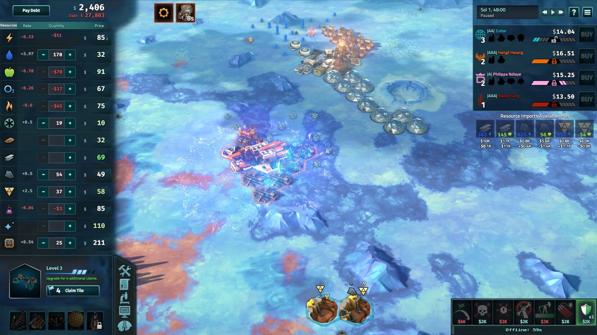 Offworld Trading Company: The Europa Wager Expansion screenshot 4