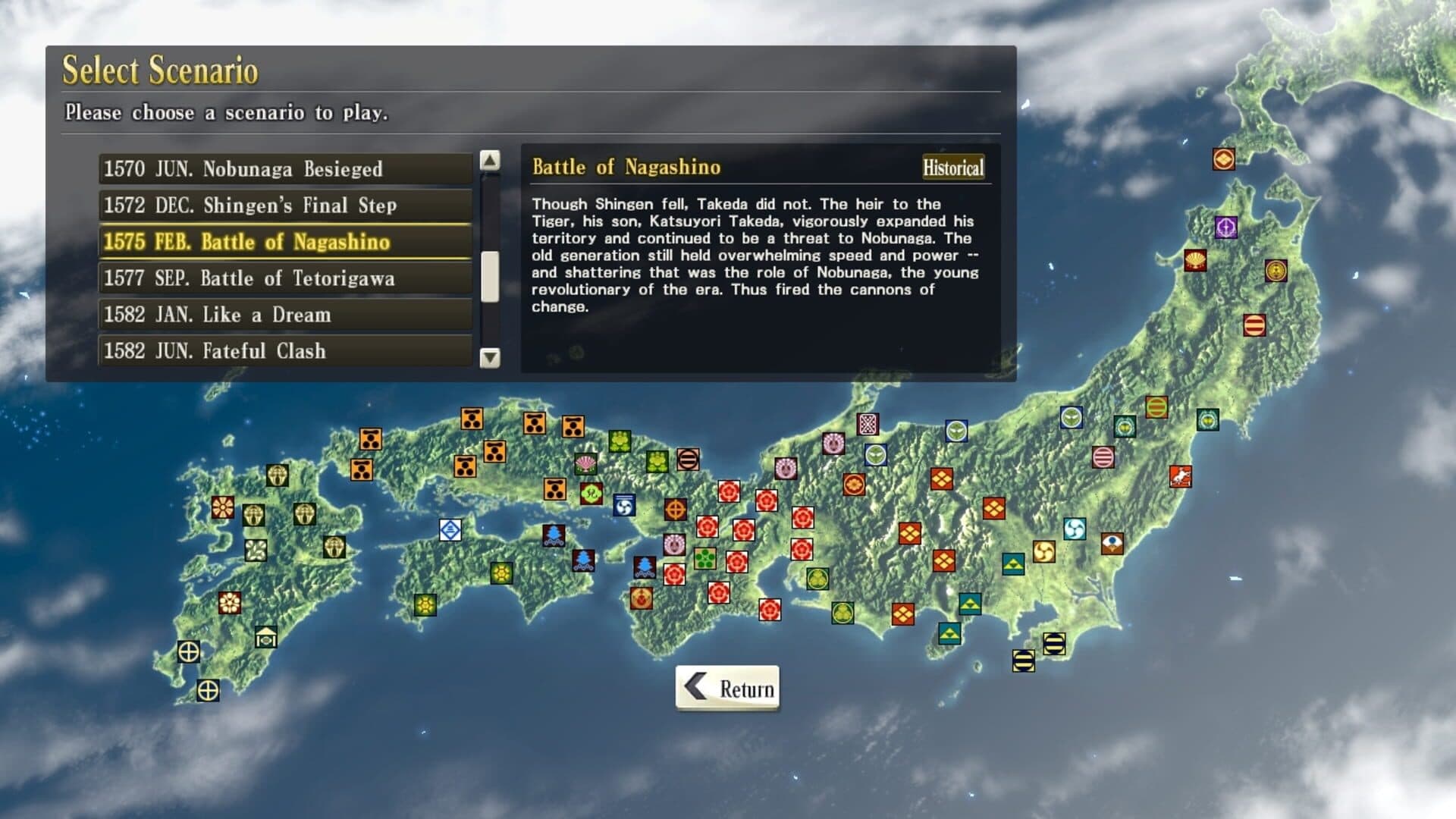 Nobunaga's Ambition: Sphere of Influence - Scenario 5: Battle of Nagashino screenshot 3