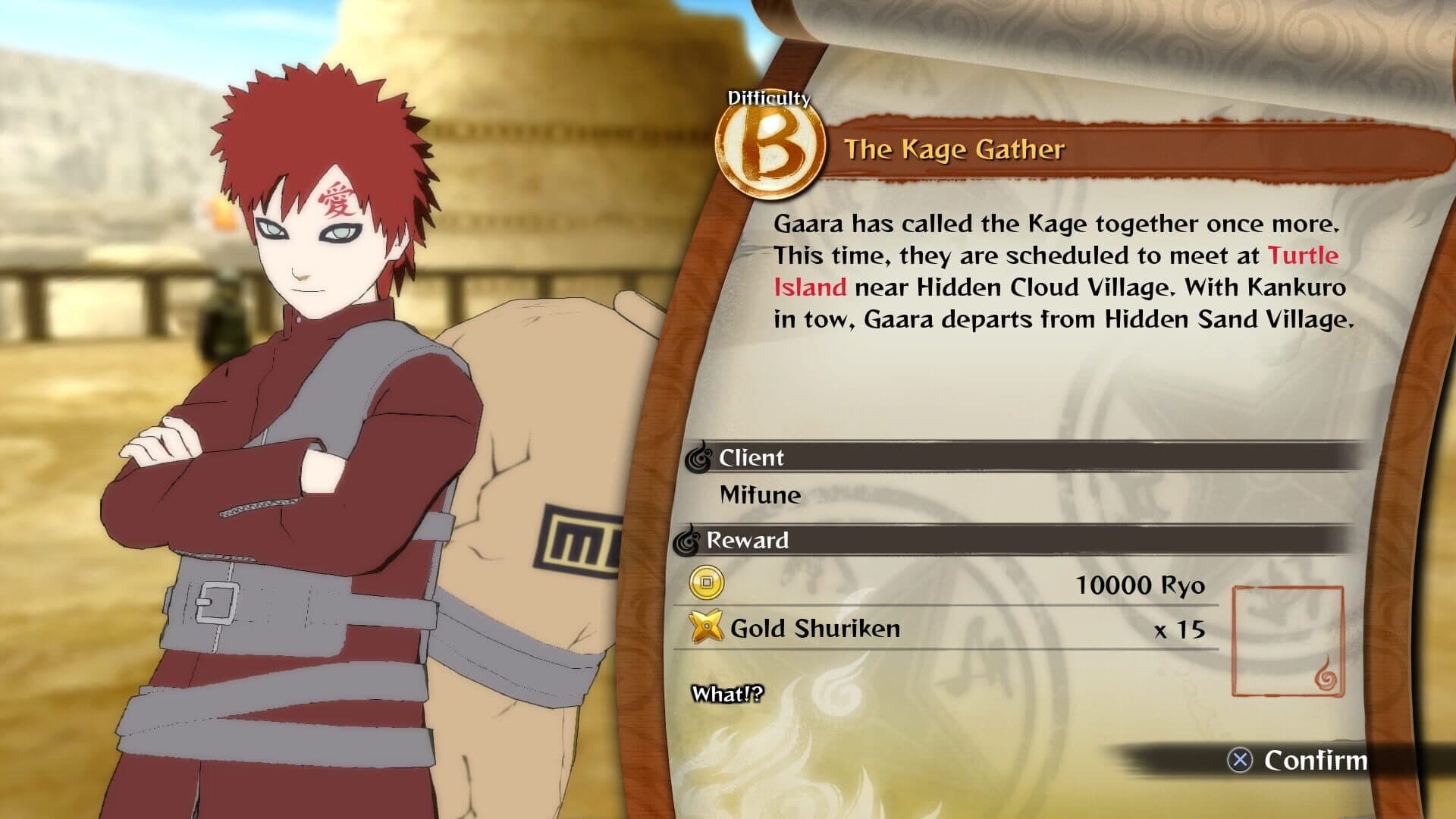 Naruto Shippuden: Ultimate Ninja Storm 4 - Gaara's Tale Extra Scenario screenshot 5