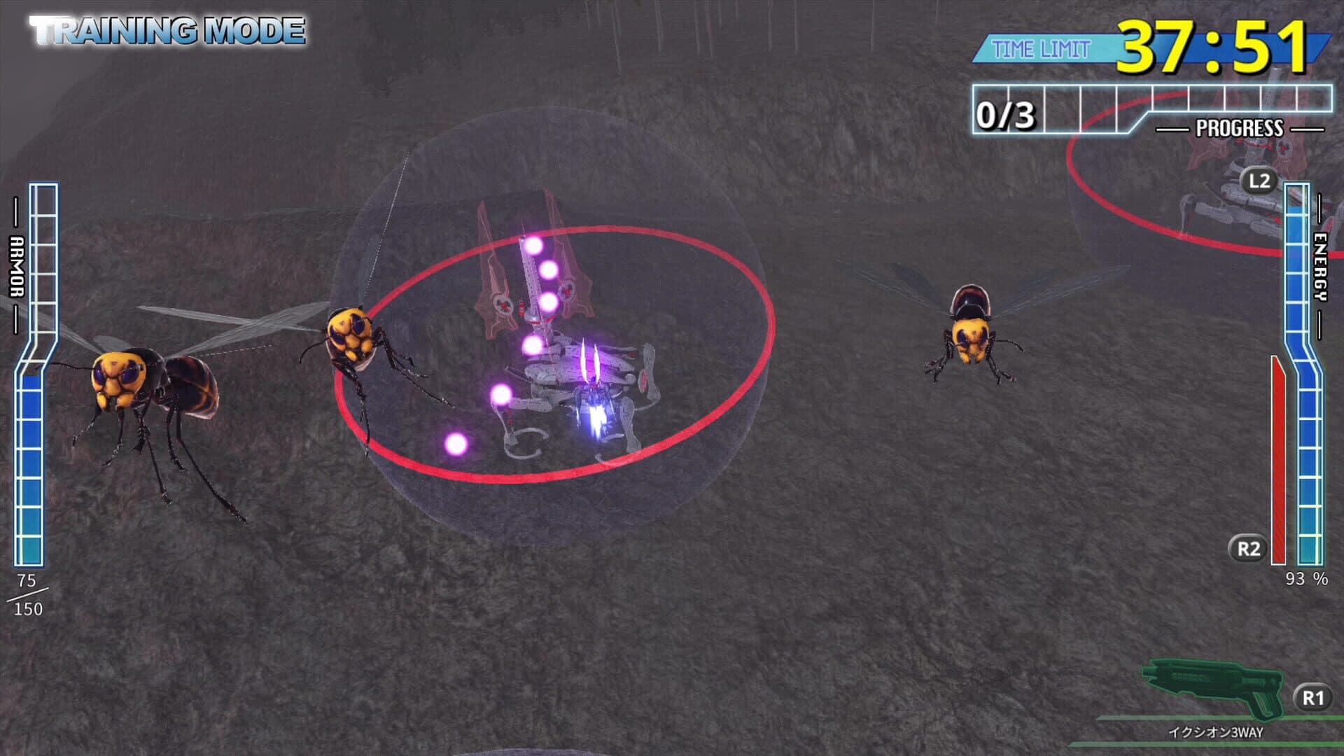 Earth Defense Force 4.1: Wing Diver the Shooter - Training Mode screenshot 5