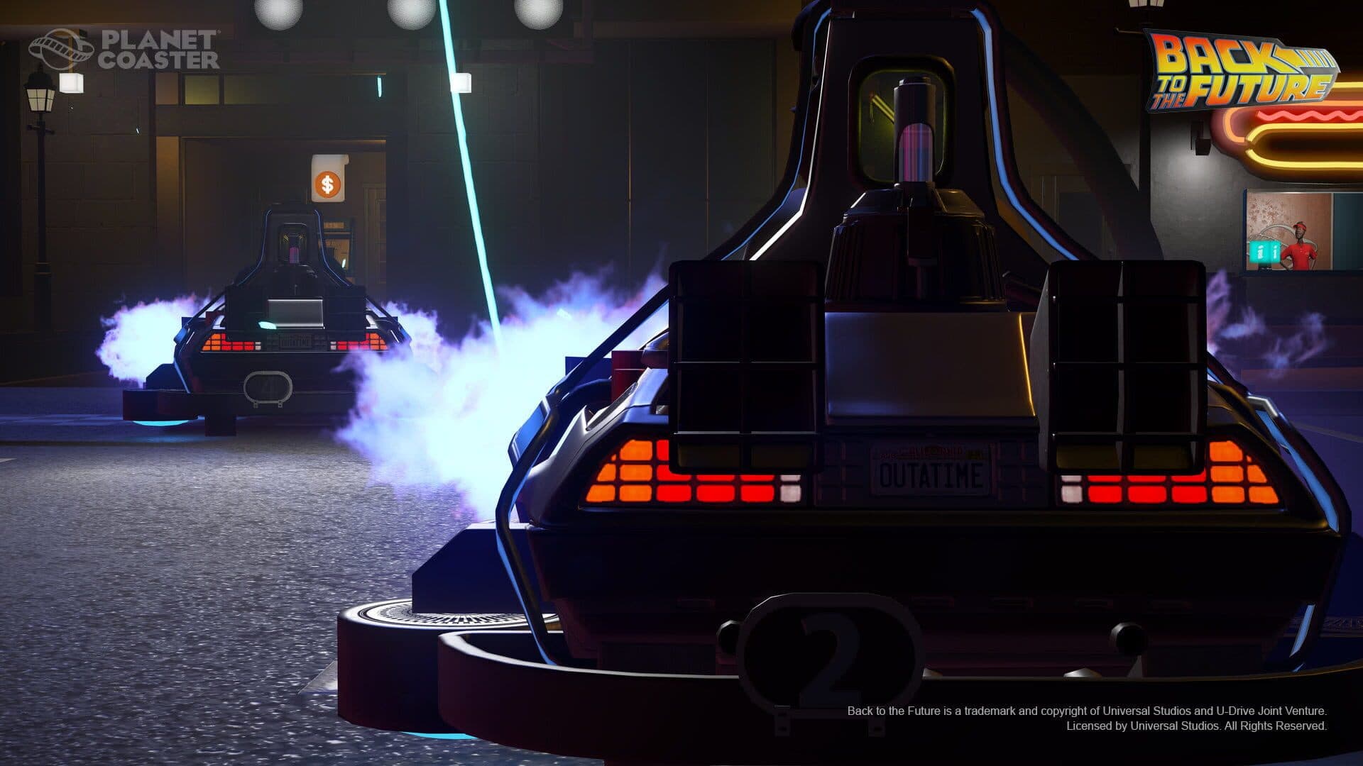 Planet Coaster: Back to the Future Time Machine Construction Kit screenshot 5