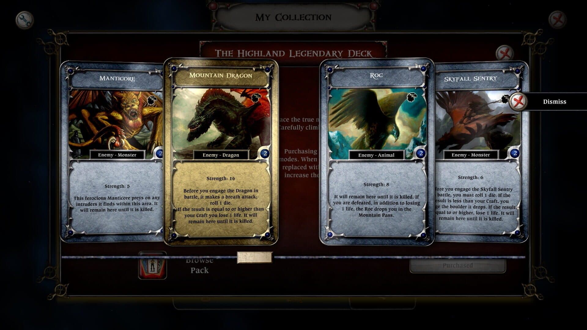 Talisman: The Highland Expansion - Legendary Deck screenshot 1