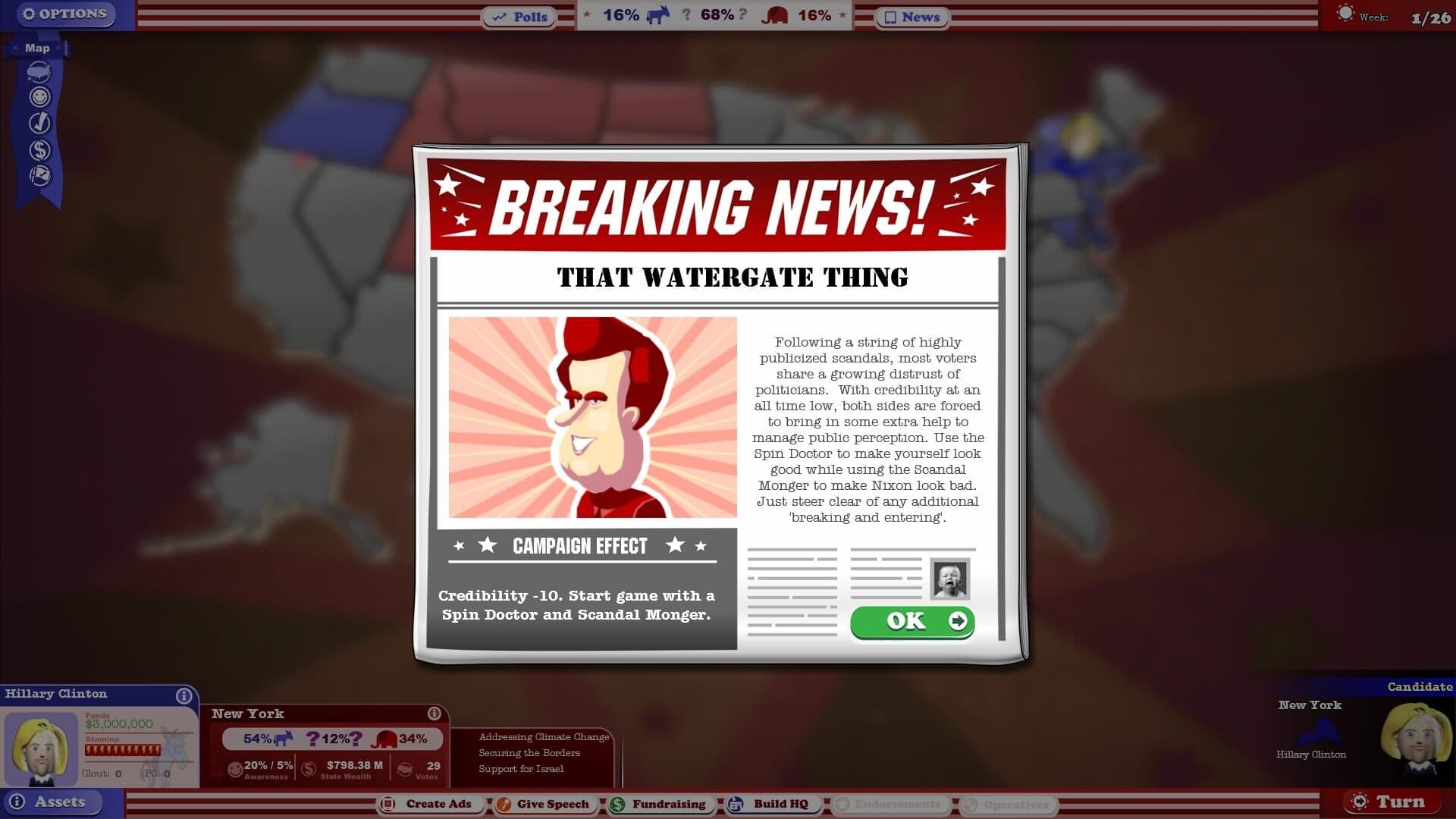 The Political Machine 2016: Campaign DLC screenshot 2