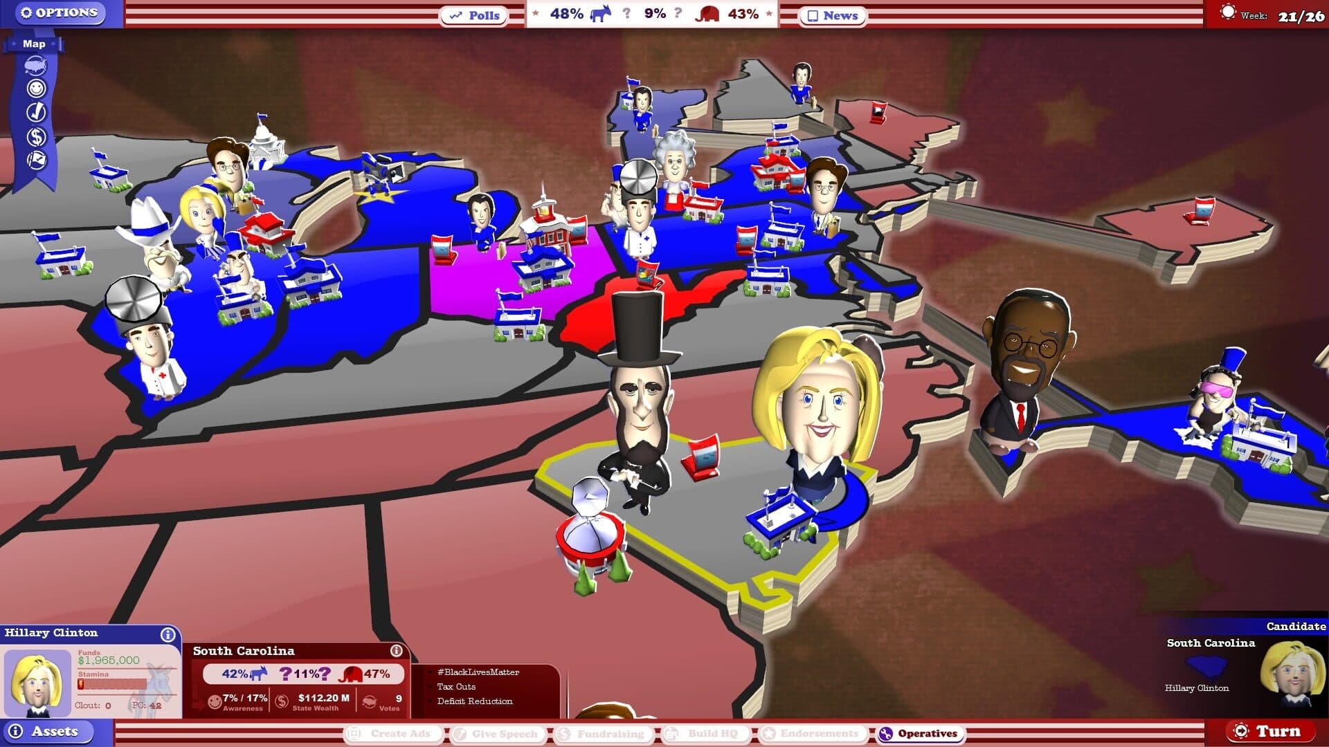 The Political Machine 2016: Campaign DLC screenshot 4