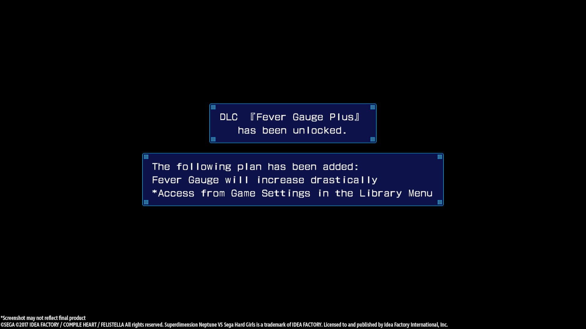 Superdimension Neptune vs. Sega Hard Girls: Fever Gauge Plus screenshot 1