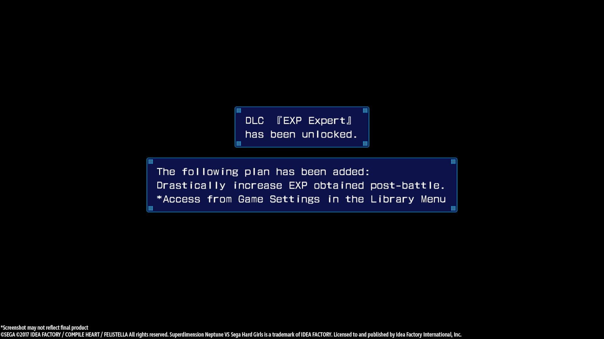 Superdimension Neptune vs. Sega Hard Girls: Exp Expert screenshot 1