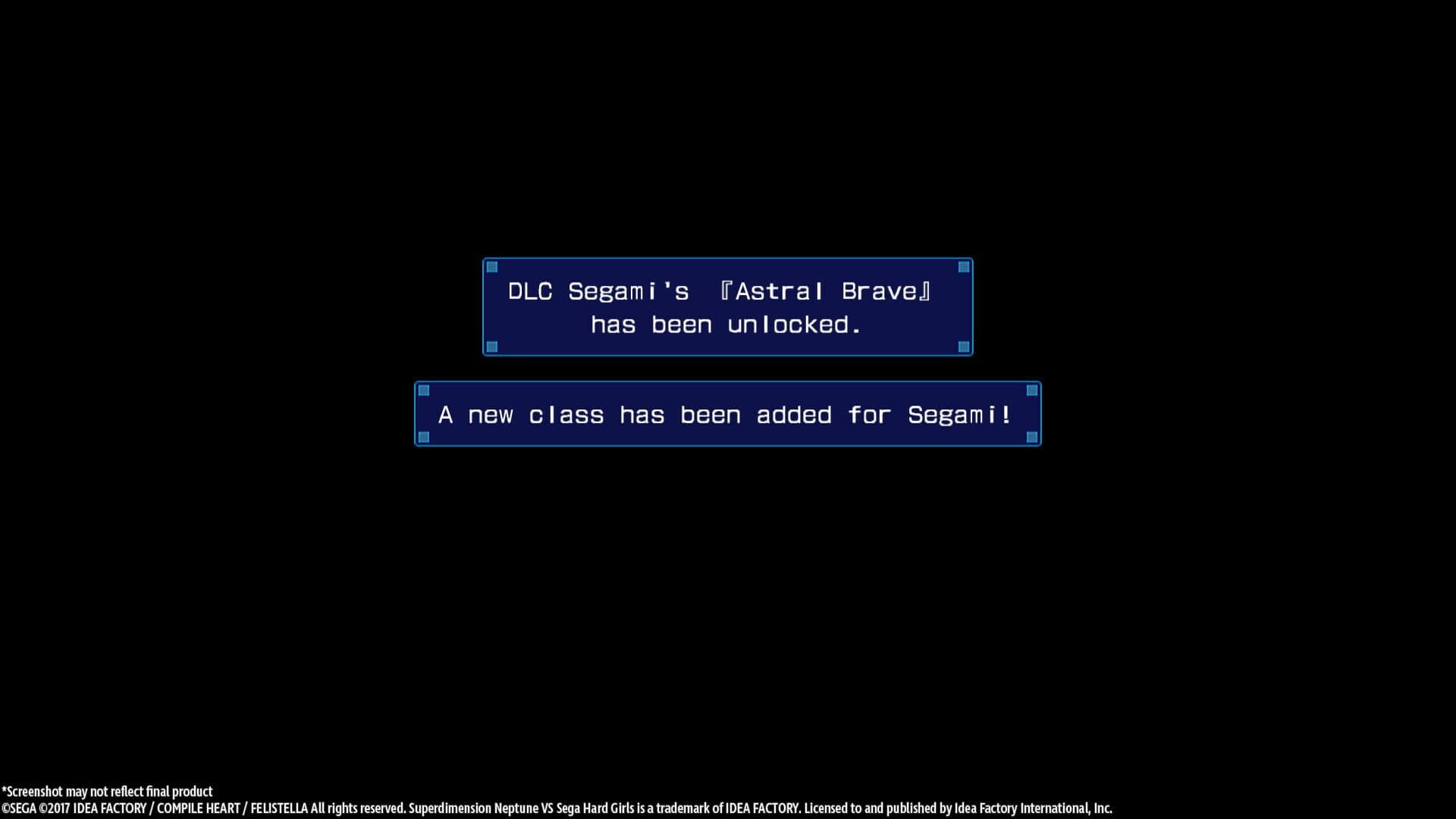 Superdimension Neptune vs. Sega Hard Girls: Segami's Astral Brave screenshot 1