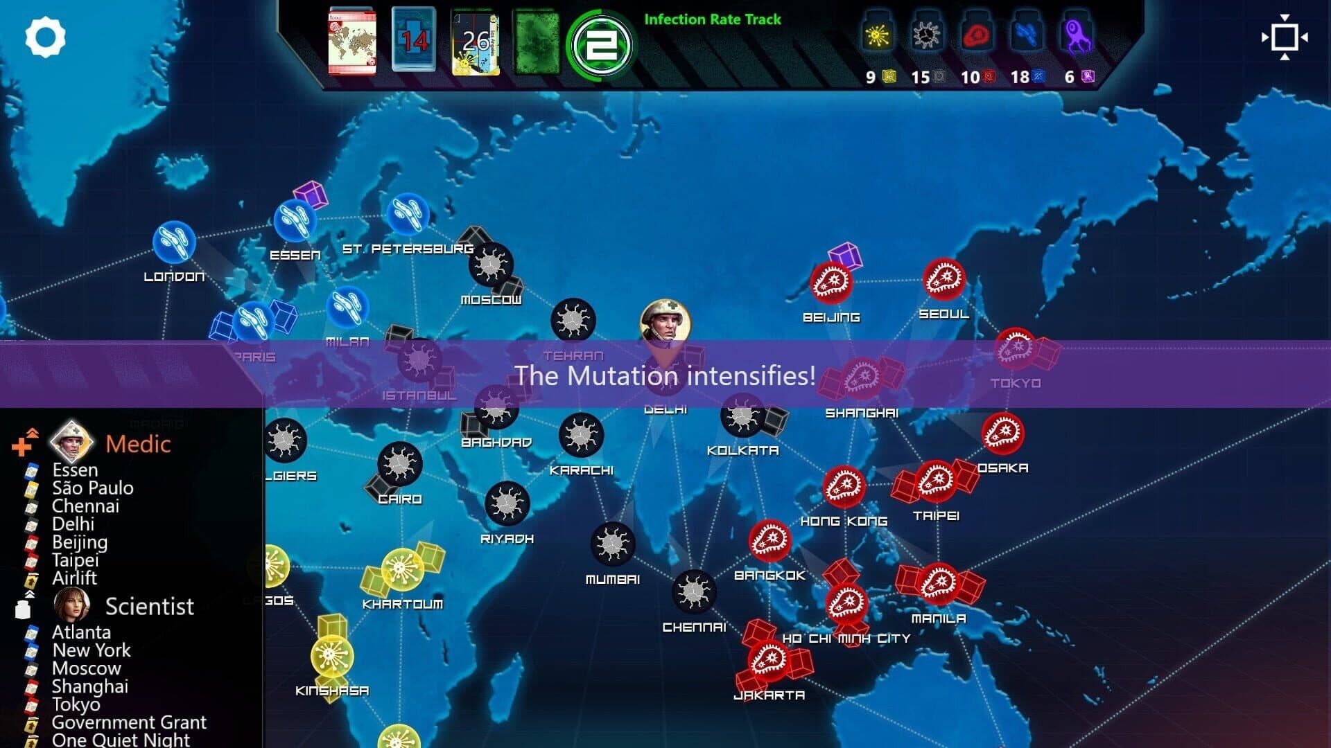 Pandemic: The Board Game - On the Brink: Mutation screenshot 7