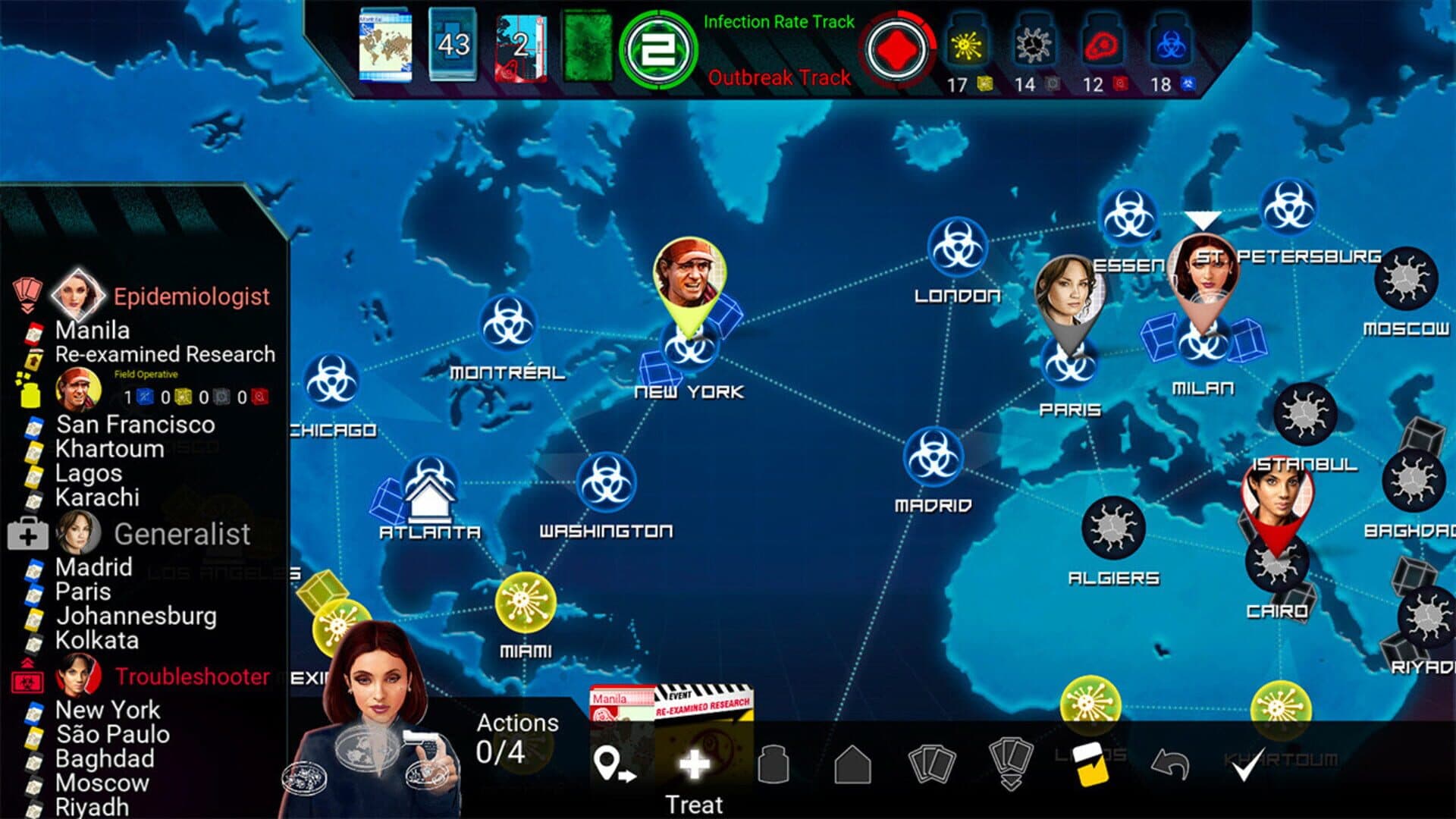 Pandemic: The Board Game - On the Brink: Roles & Events screenshot 4