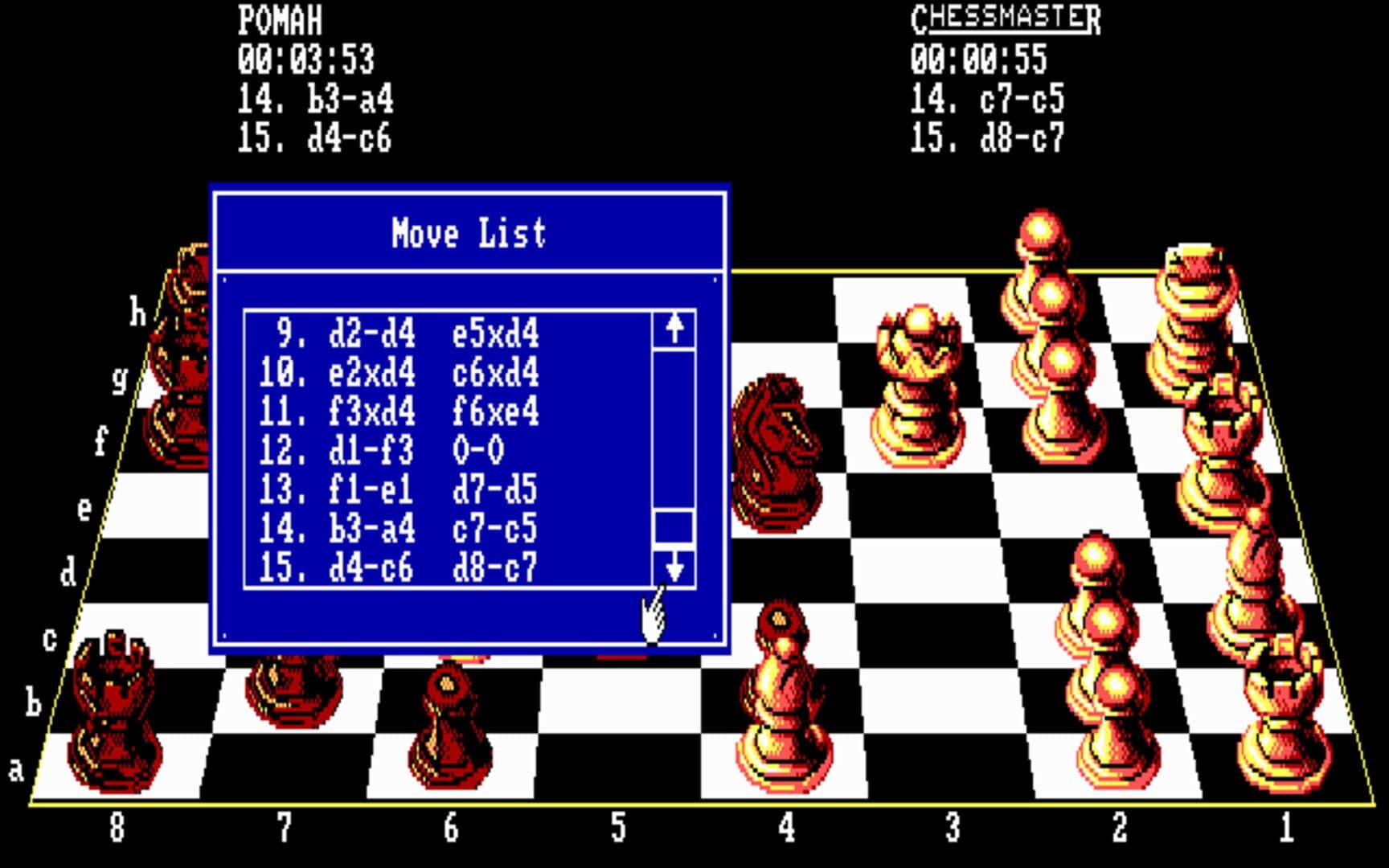 The Fidelity Chessmaster 2100 screenshot 1