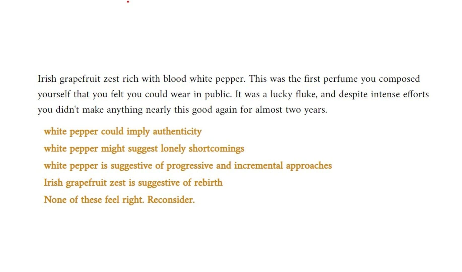 Scents & Semiosis screenshot 1