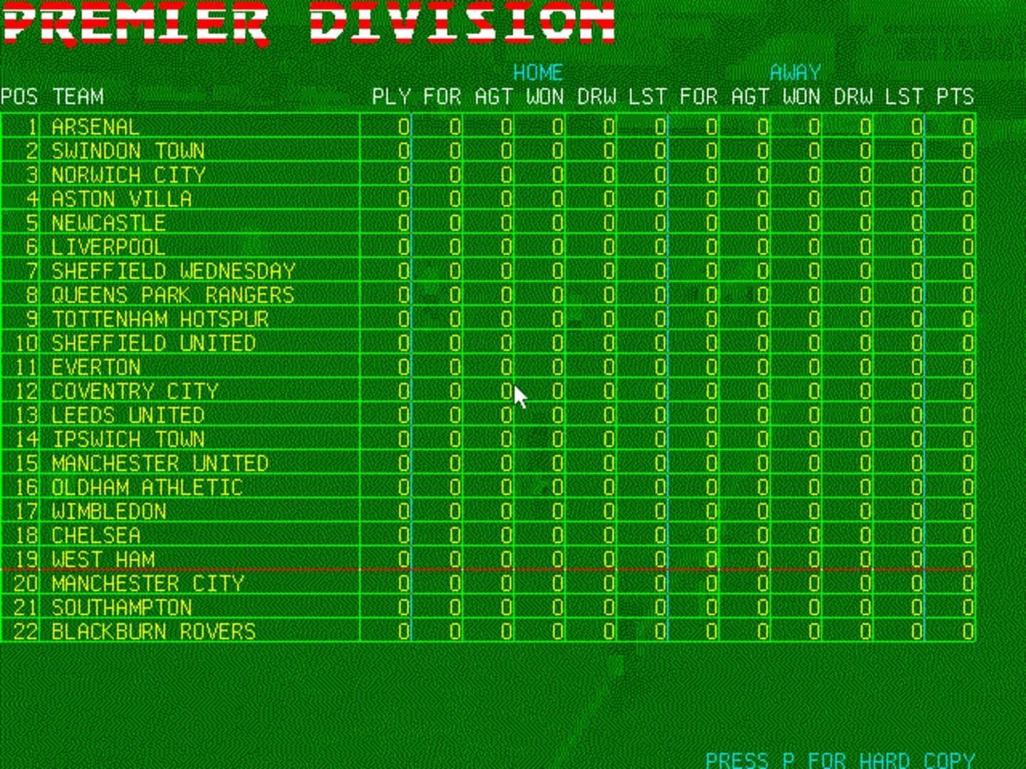 Tactical Manager screenshot 1