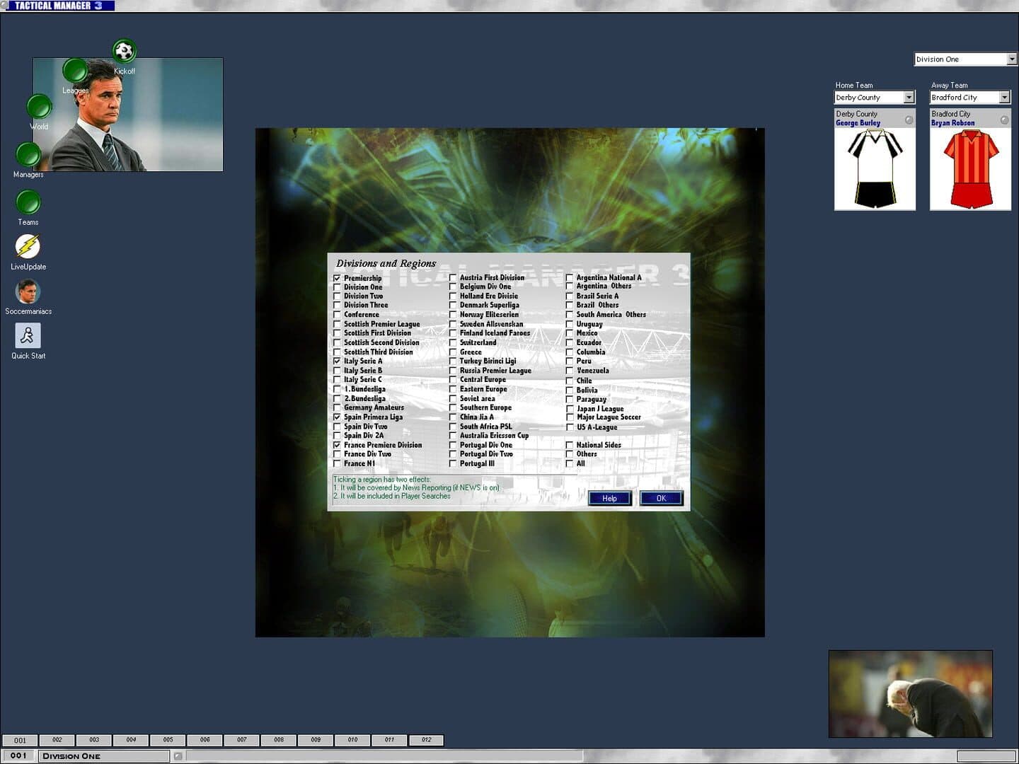 Tactical Manager 3 screenshot 1