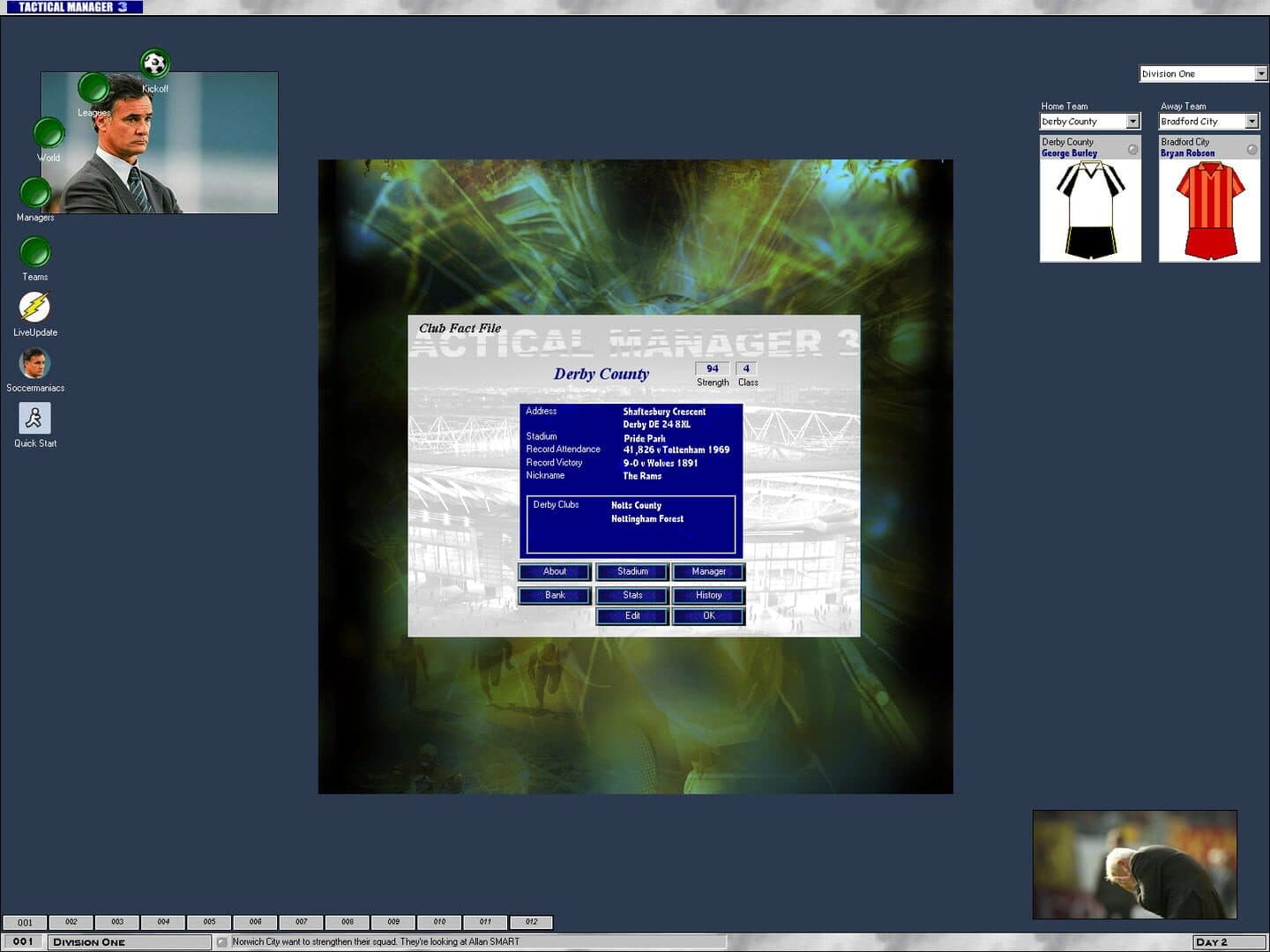 Tactical Manager 3 screenshot 2