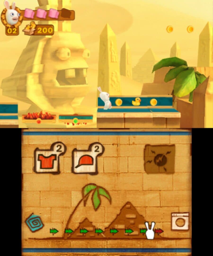 Rabbids Travel in Time 3D screenshot 1