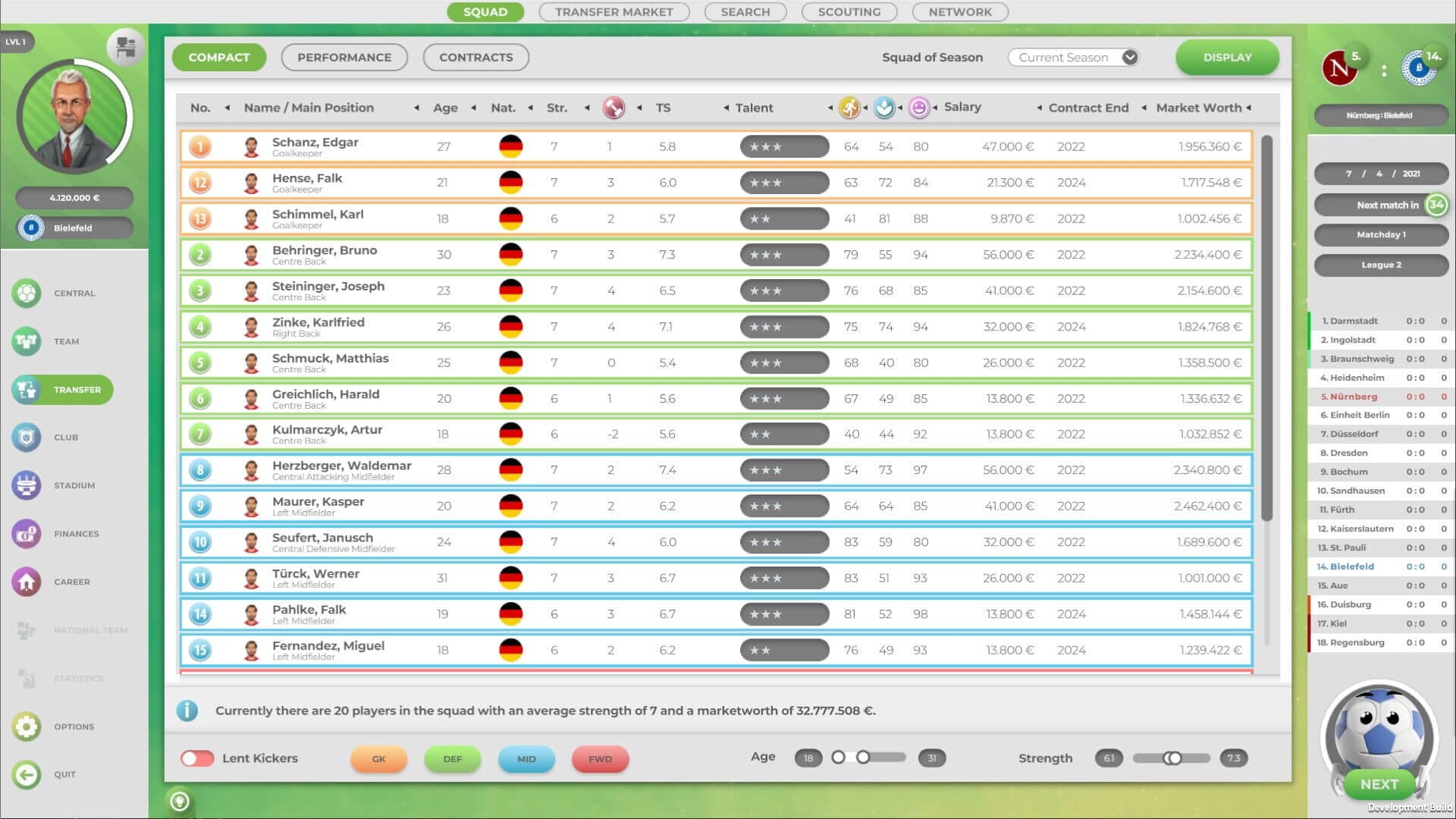 Goal!: The Club Manager screenshot 6