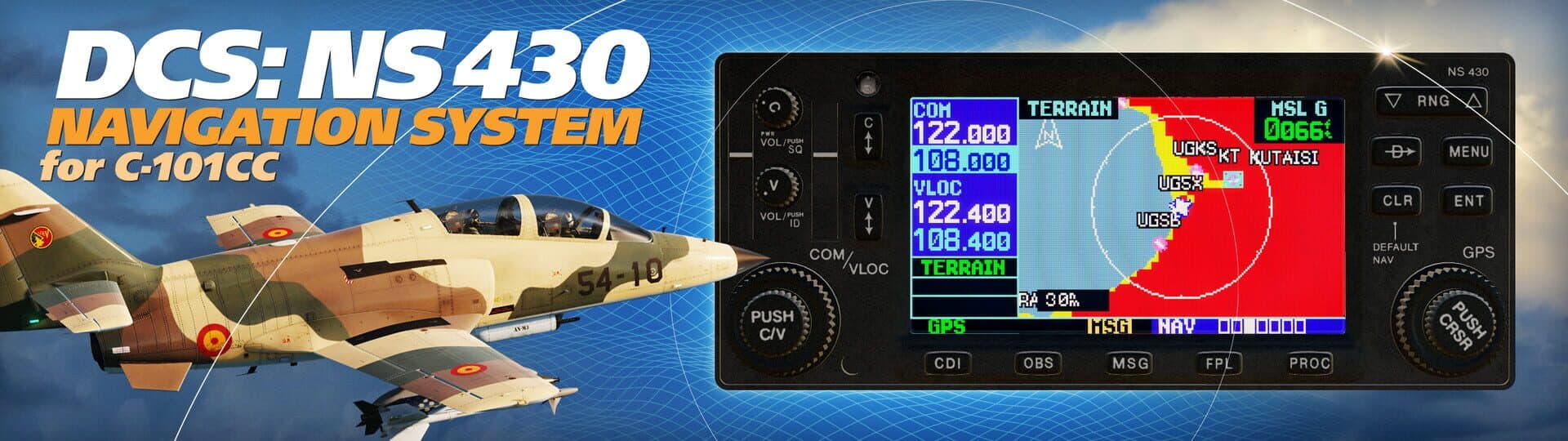 DCS World: NS 430 Navigation System for C-101СС screenshot 1