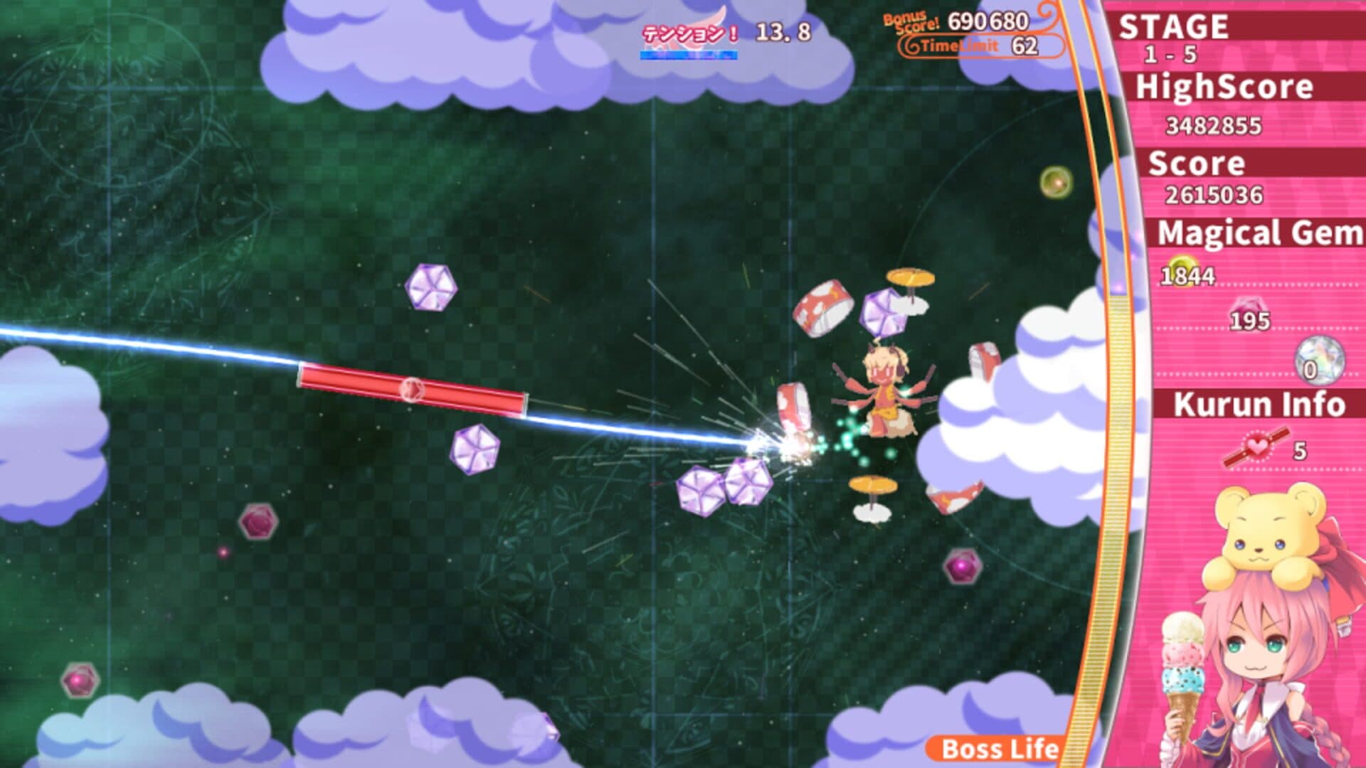 Magical Stick Girl Miracle Kurun Survival! screenshot 4
