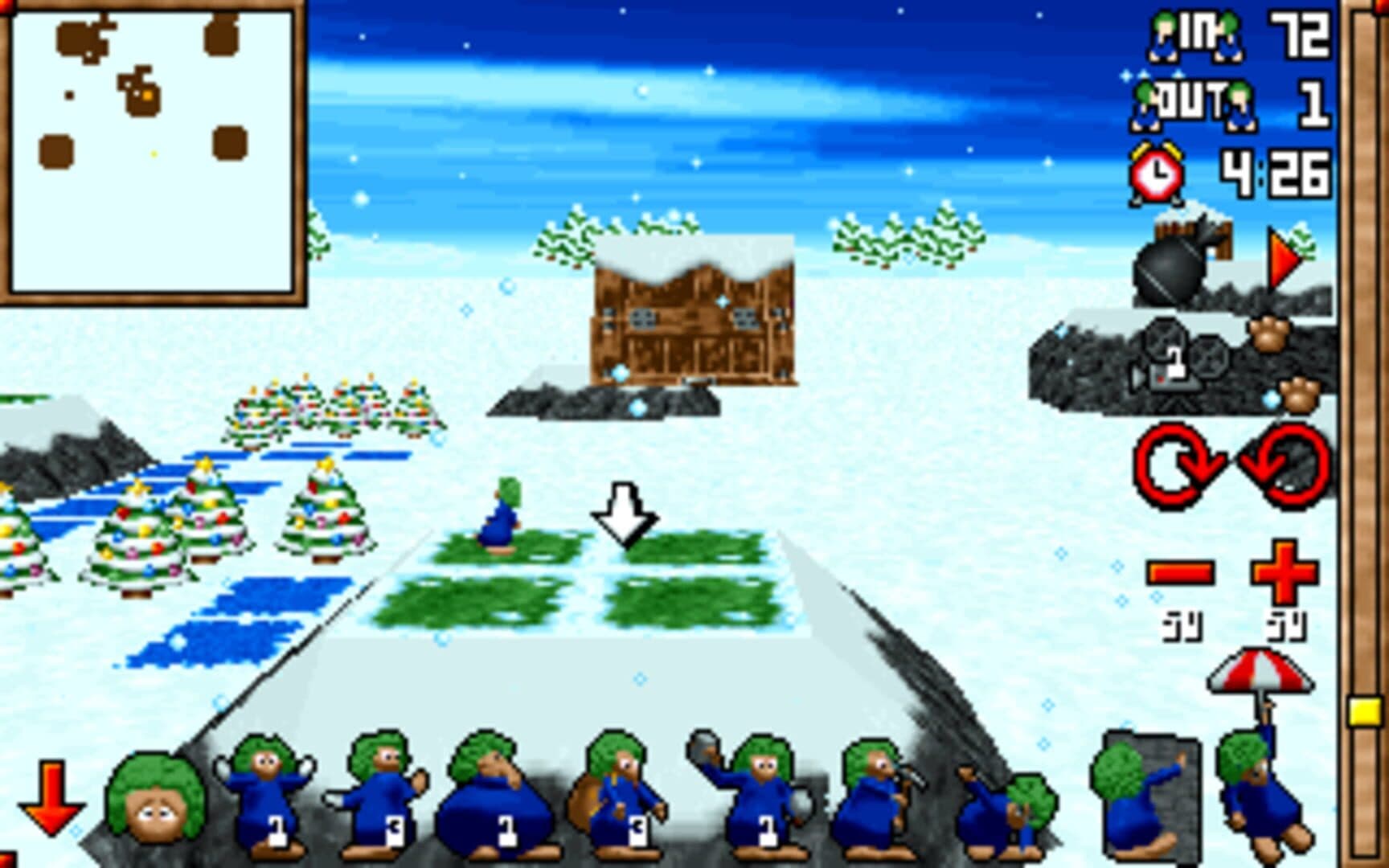3D Lemmings Winterland screenshot 1
