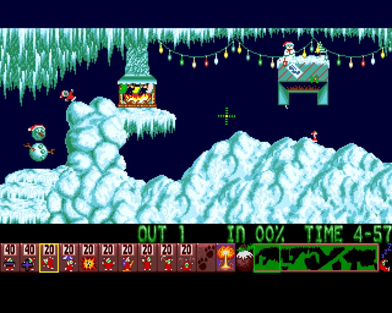 Xmas Lemmings screenshot 1