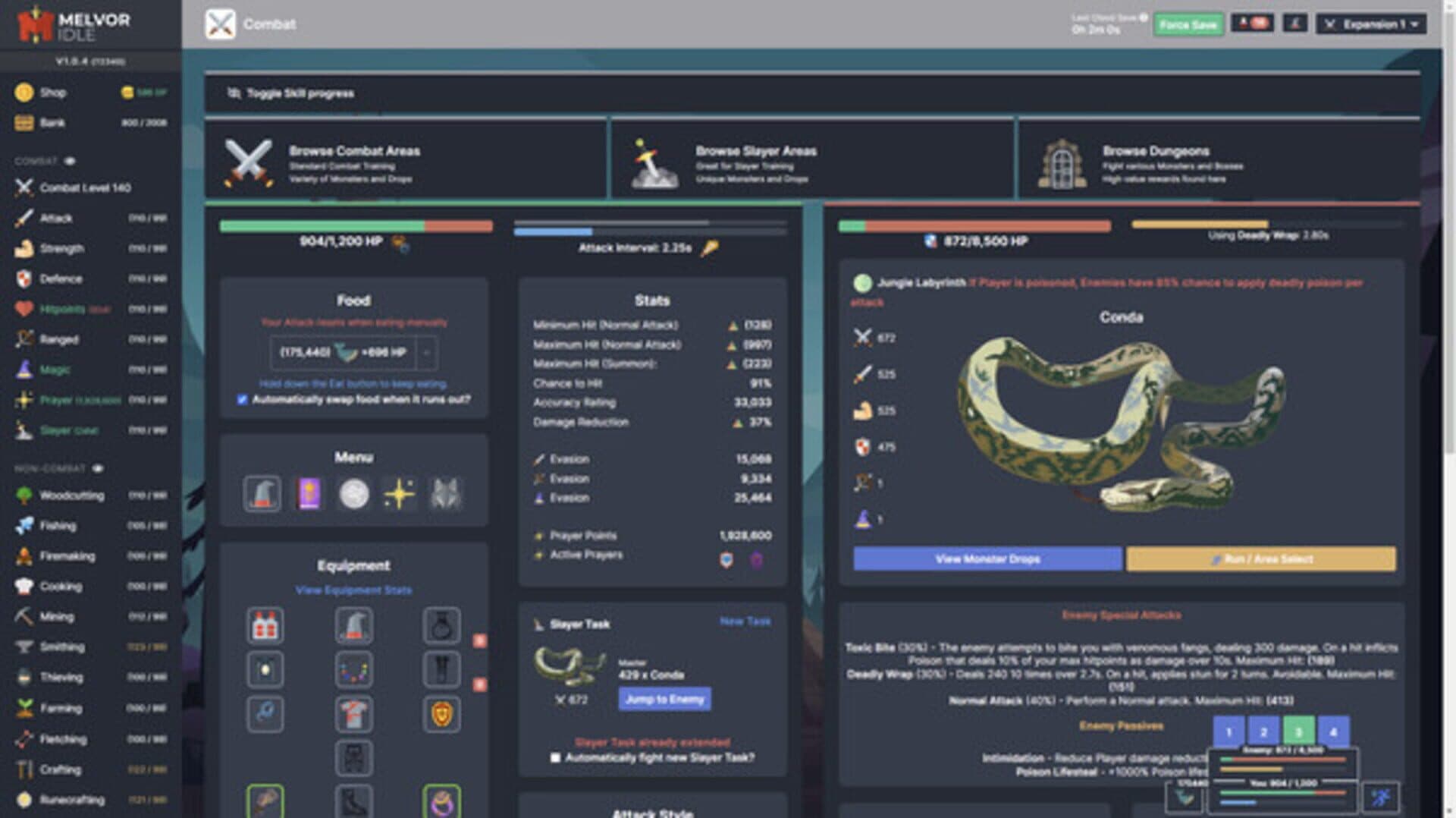 Melvor Idle: Throne of the Herald screenshot 1