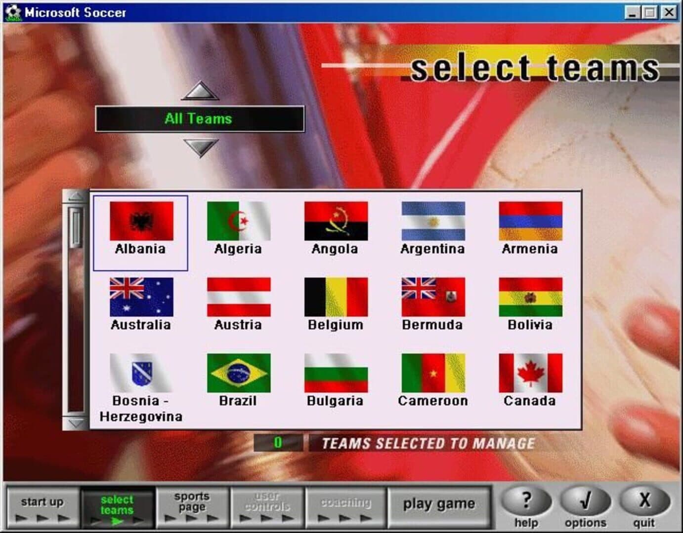 Microsoft Soccer screenshot 6