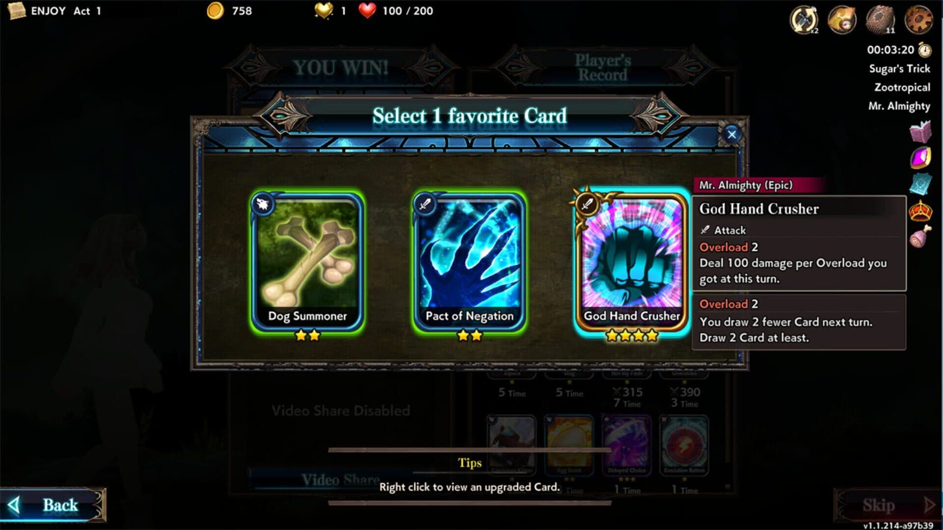 Overdungeon - Mr.Almighty (Card Pack) screenshot 3