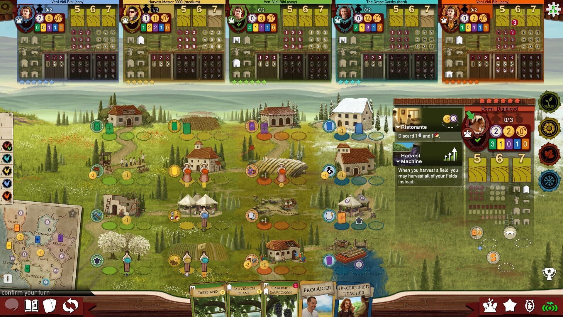 Viticulture: Essential Edition - Tuscany Expansion screenshot 1