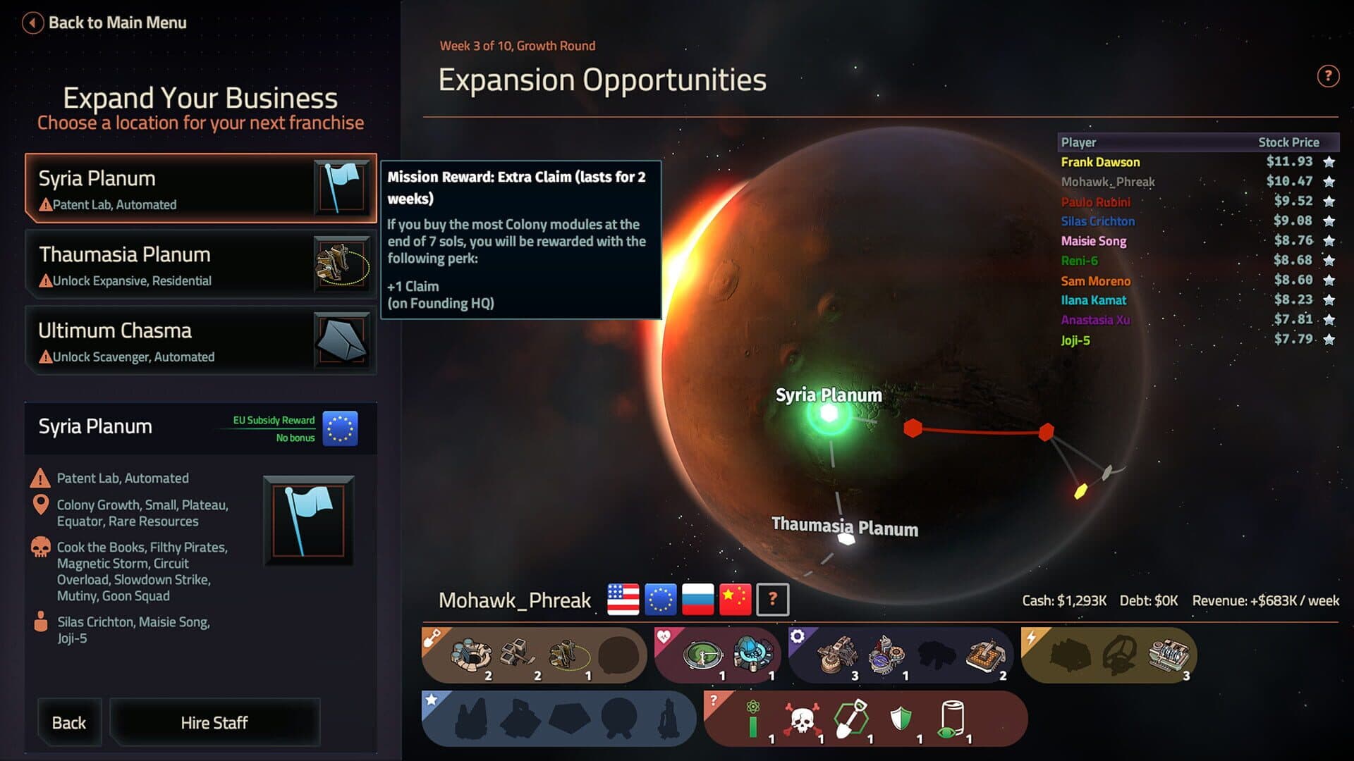Offworld Trading Company: The Patron and the Patriot screenshot 2