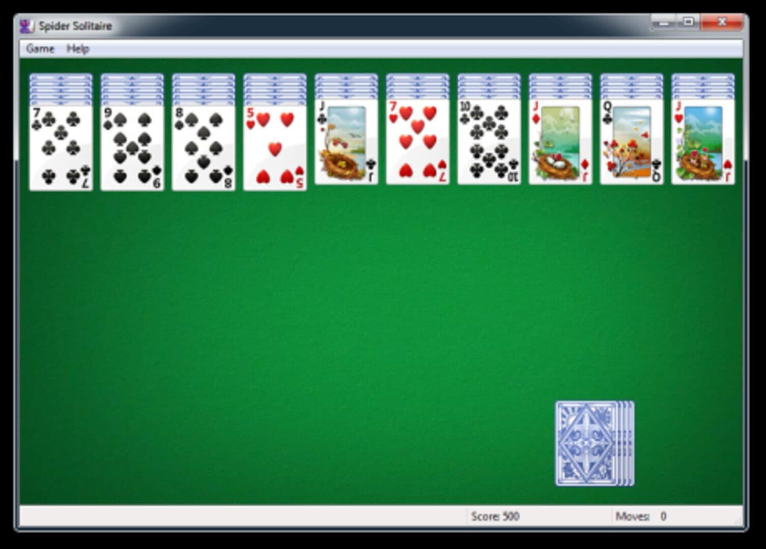 Microsoft Spider Solitaire screenshot 1