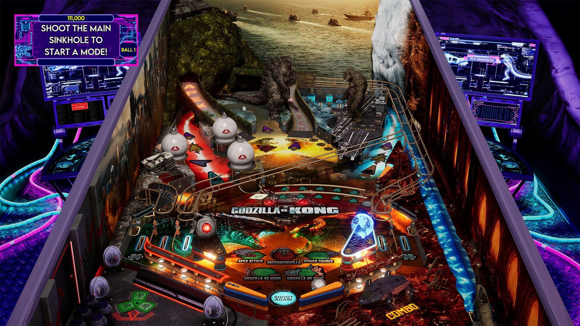 Pinball FX: Godzilla vs. Kong Pinball Pack screenshot 5