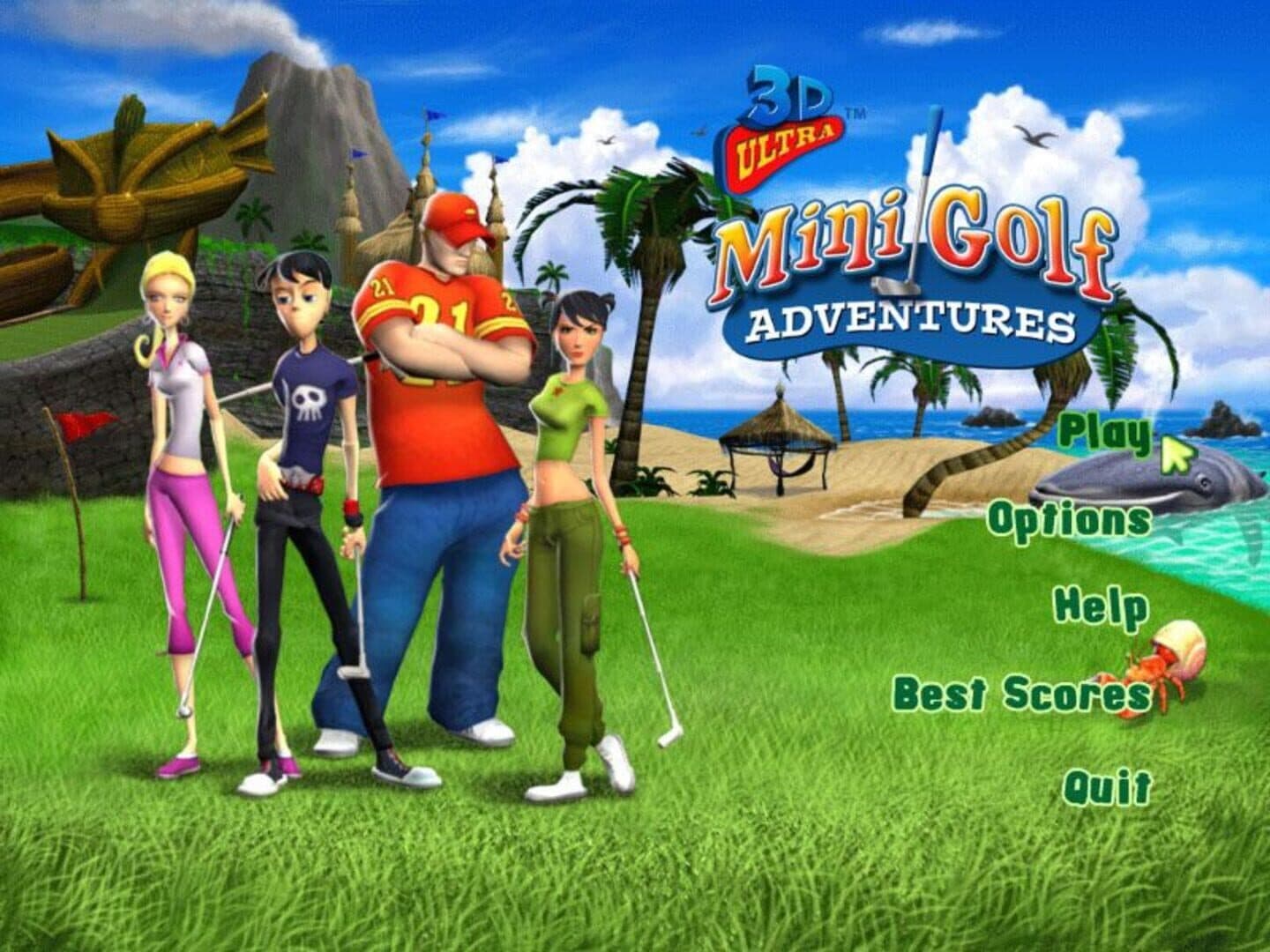 3D Ultra Minigolf Adventures: Lost Island screenshot 1