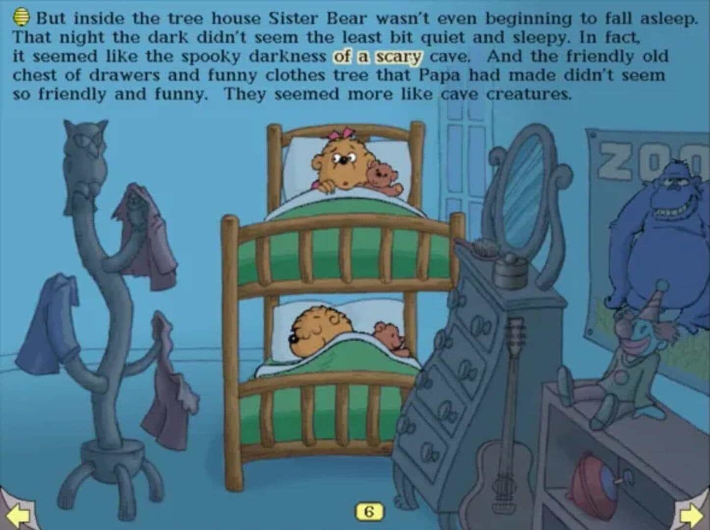 Living Books: The Berenstain Bears in the Dark screenshot 1
