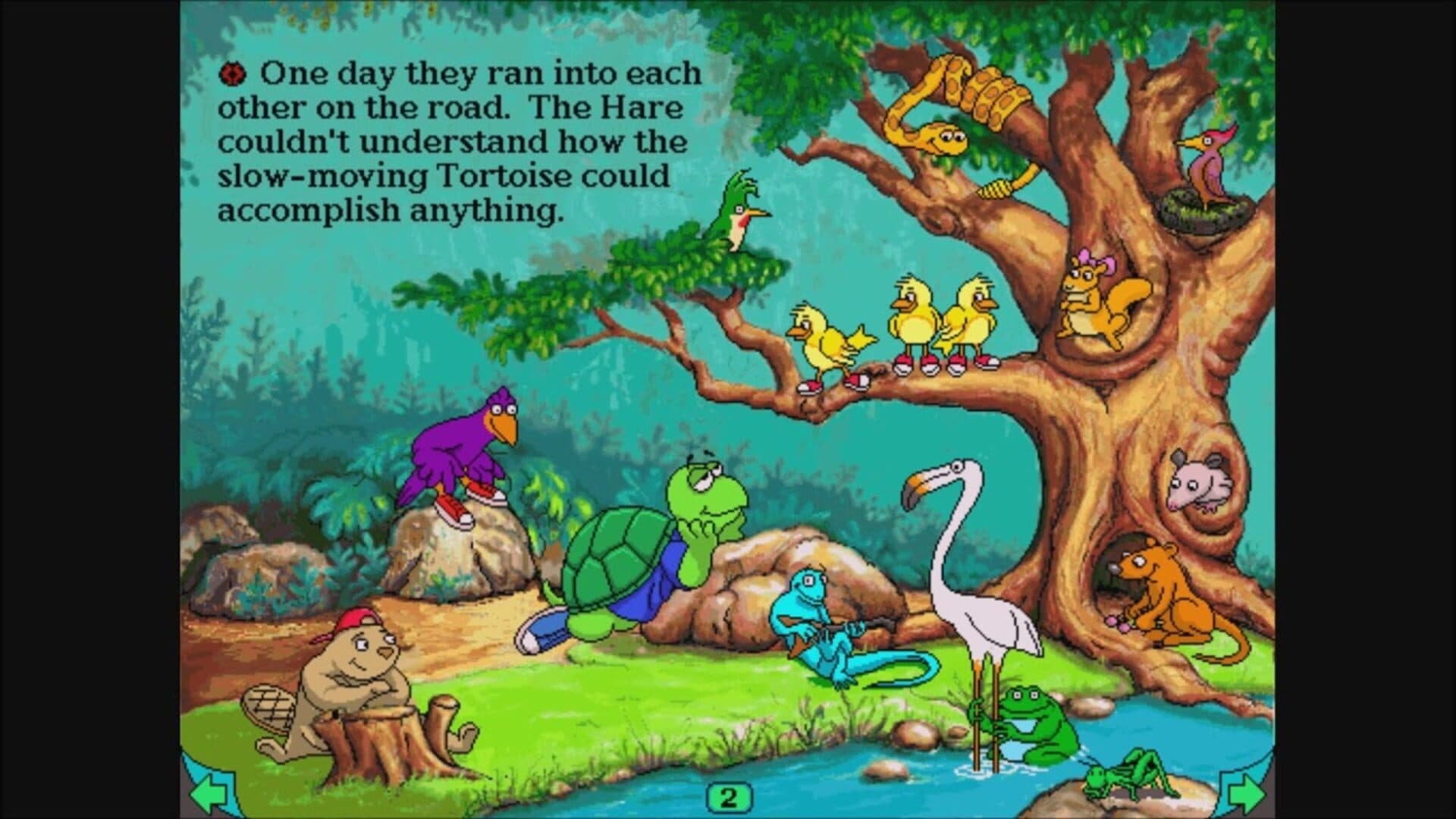 Living Books: Aesop's The Tortoise and the Hare screenshot 1