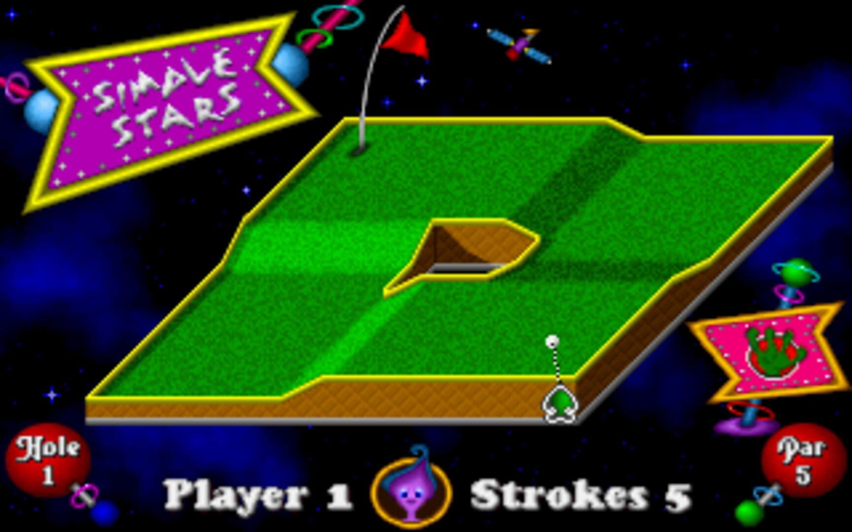 Fuzzy's World of Miniature Space Golf screenshot 6