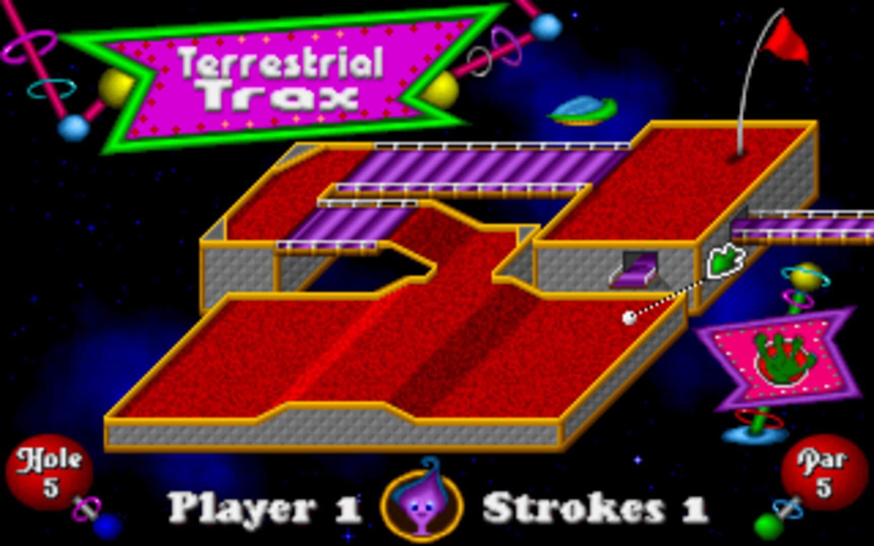 Fuzzy's World of Miniature Space Golf screenshot 1