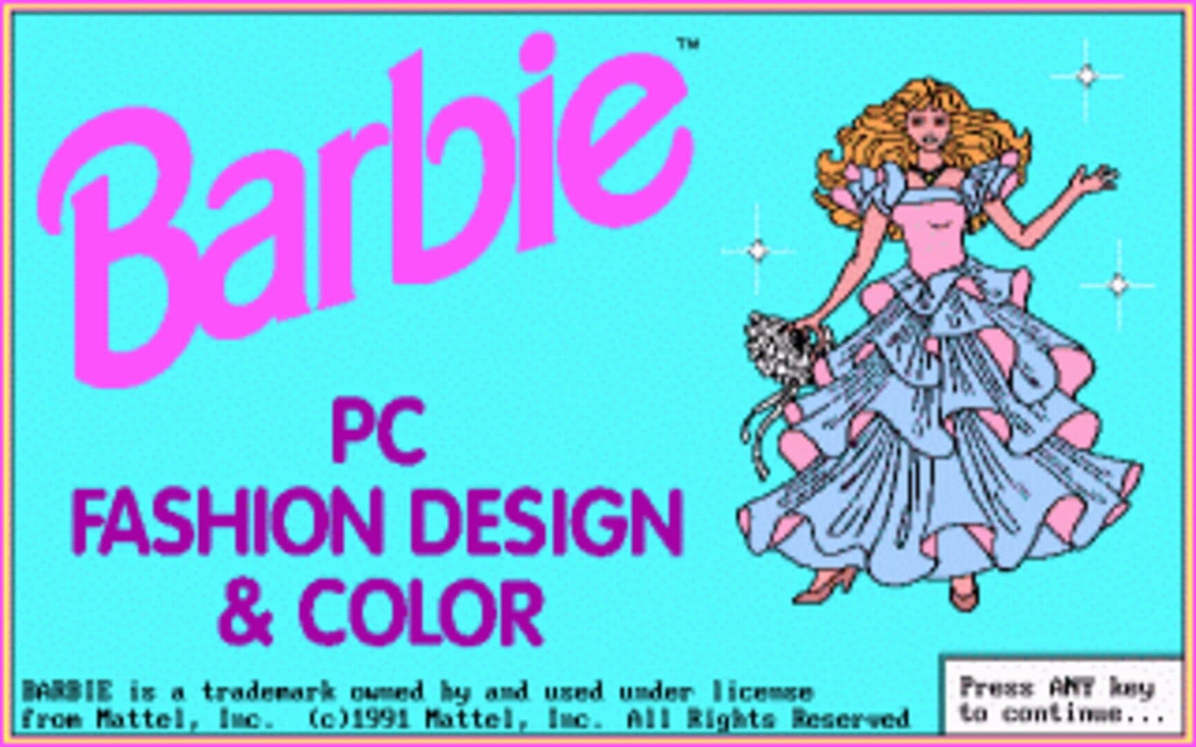 Barbie PC Fashion Design & Color screenshot 2