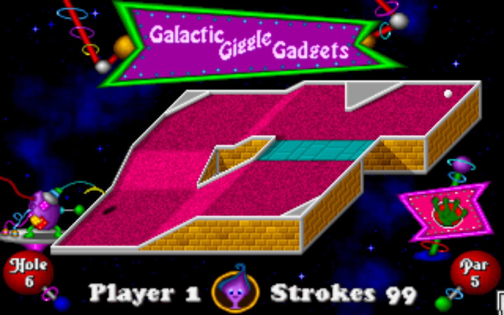 Fuzzy's Cosmic Space Golf screenshot 1