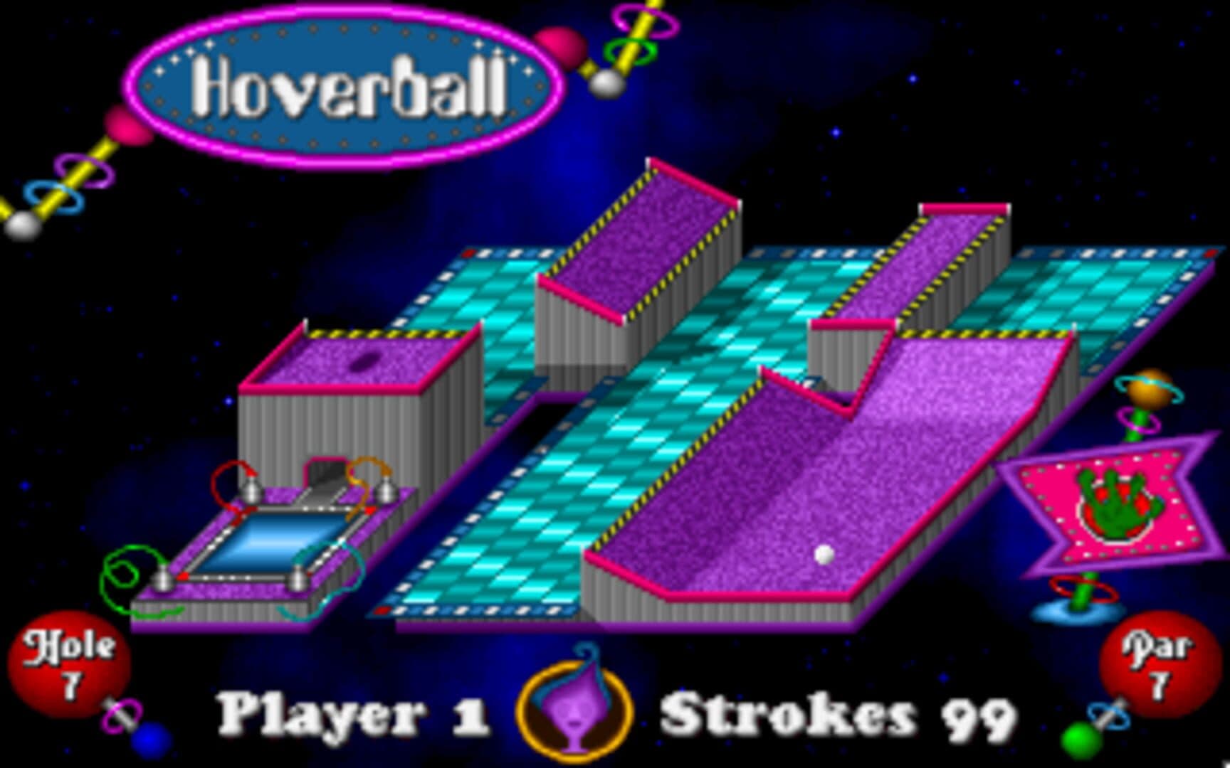 Fuzzy's Cosmic Space Golf screenshot 2