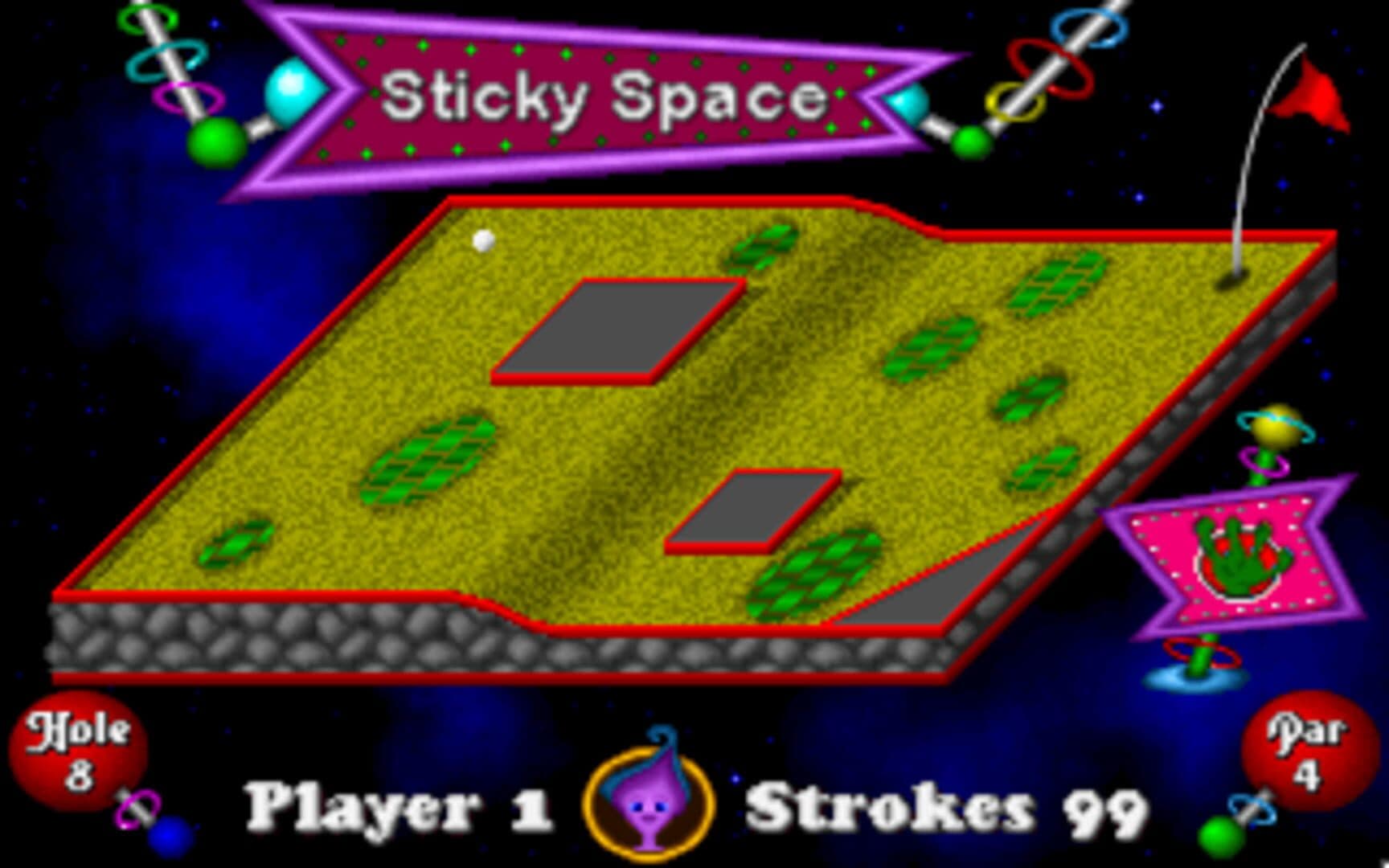 Fuzzy's Cosmic Space Golf screenshot 3