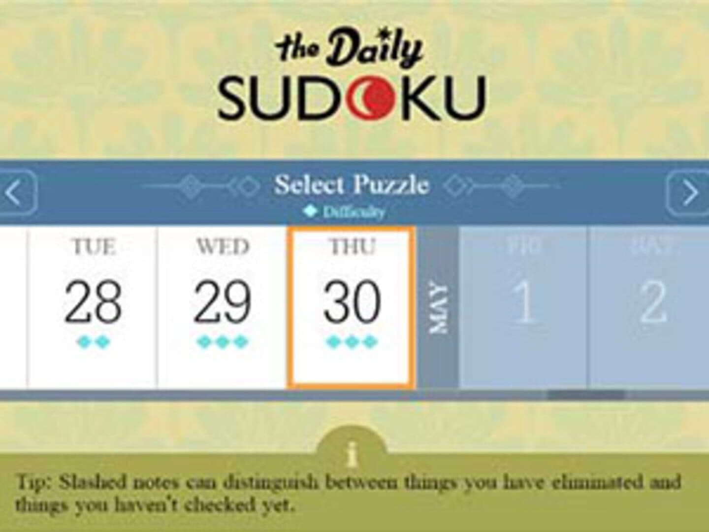 The Daily Sudoku screenshot 1