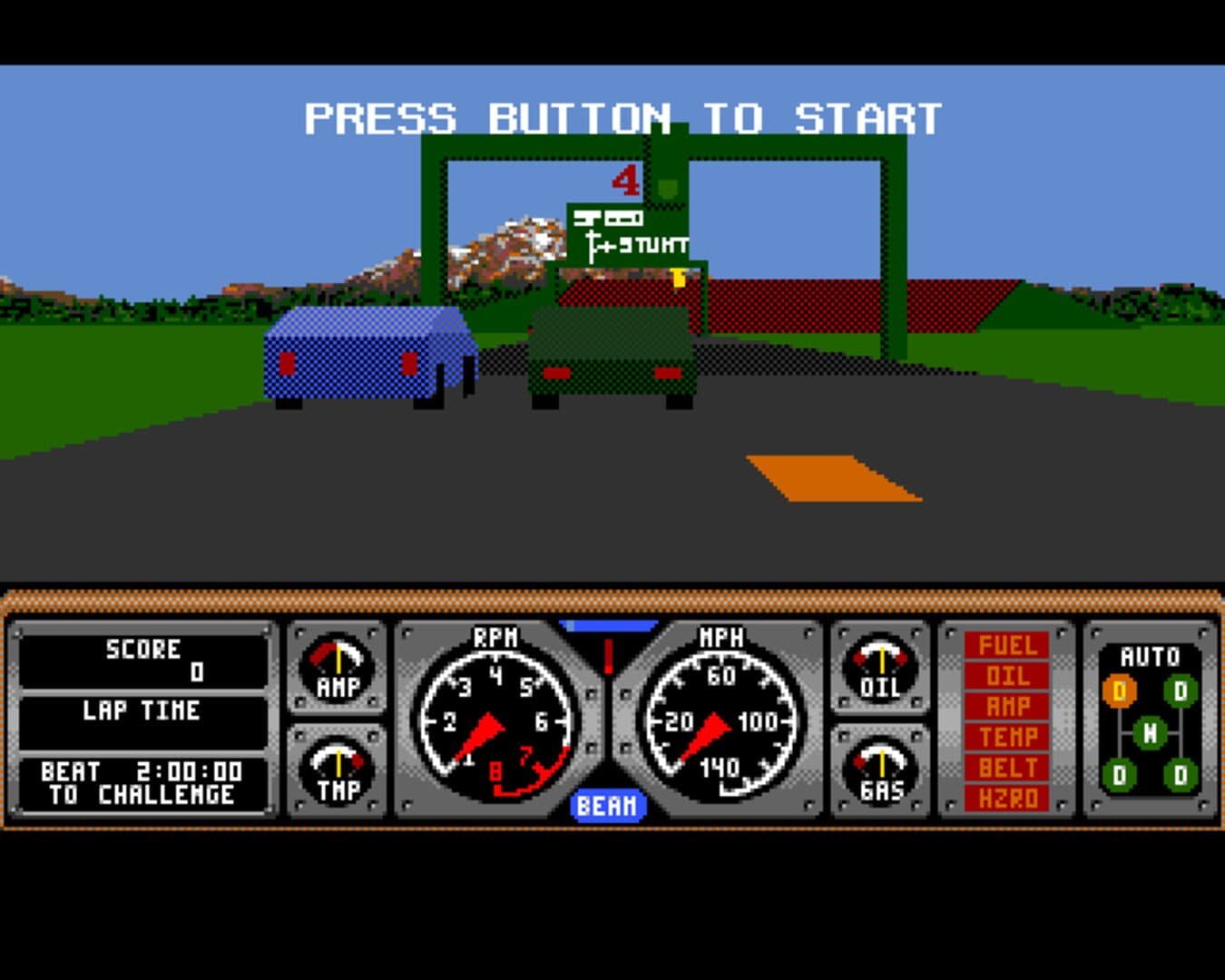 Hard Drivin' screenshot 2
