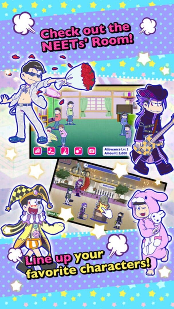 Osomatsu-san Hesokuri Wars: Battle of the NEETs screenshot 5