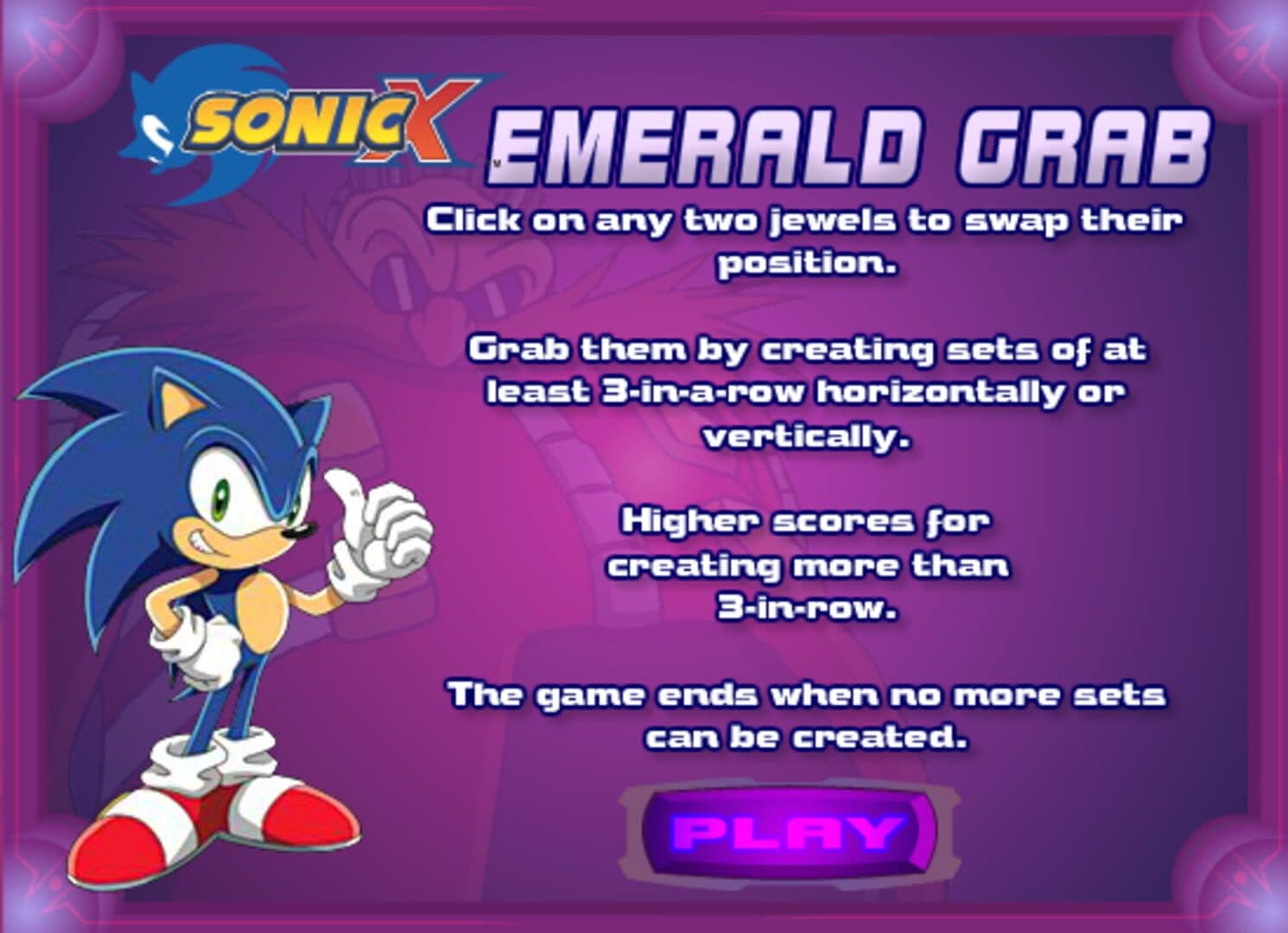 Sonic X: Emerald Grab screenshot 2