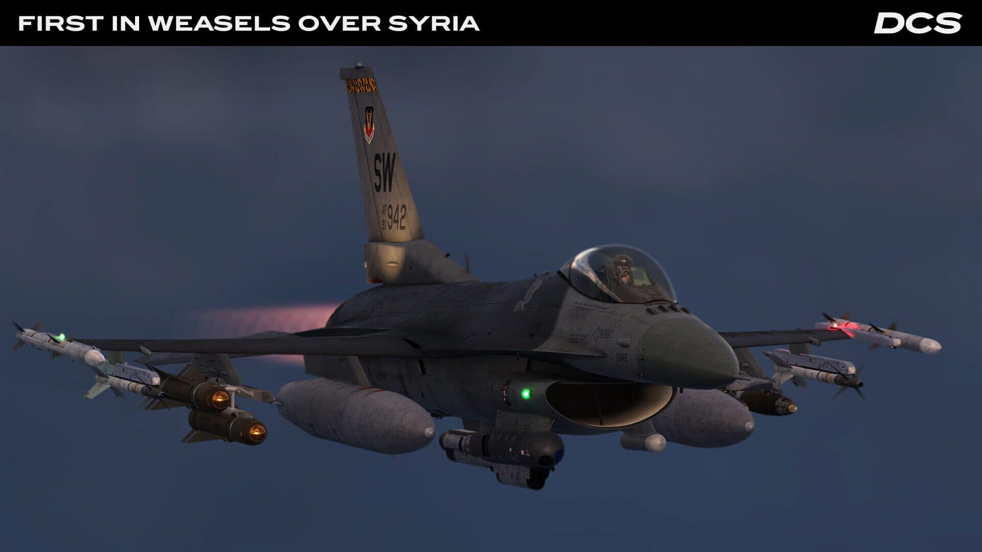 DCS World: F-16C First in Weasels Over Syria Campaign by Ground Pounder Sims screenshot 3