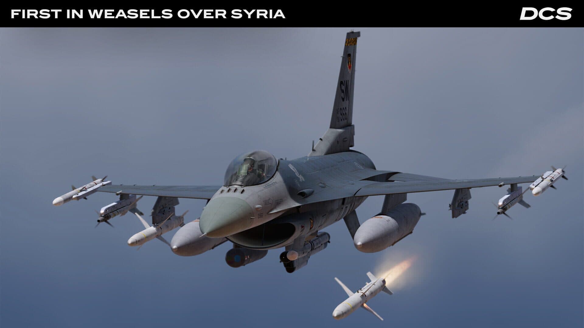 DCS World: F-16C First in Weasels Over Syria Campaign by Ground Pounder Sims screenshot 6