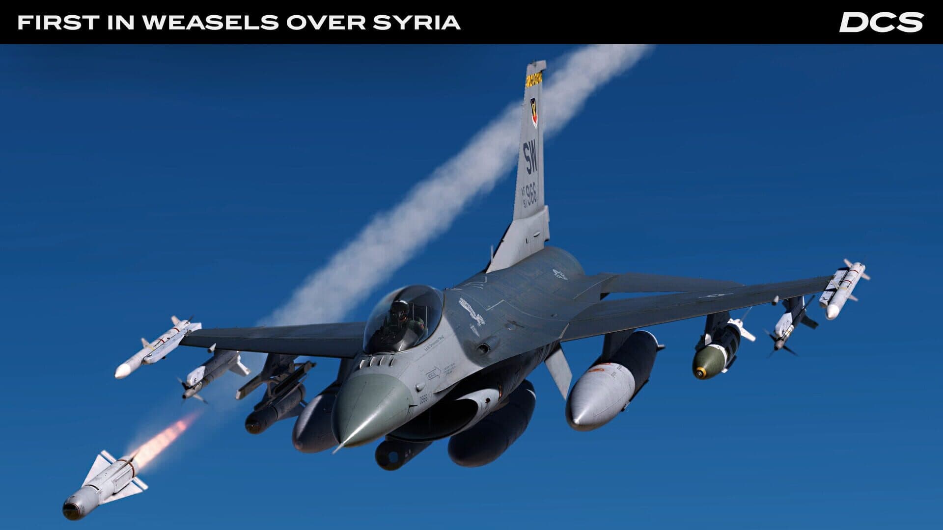 DCS World: F-16C First in Weasels Over Syria Campaign by Ground Pounder Sims screenshot 1