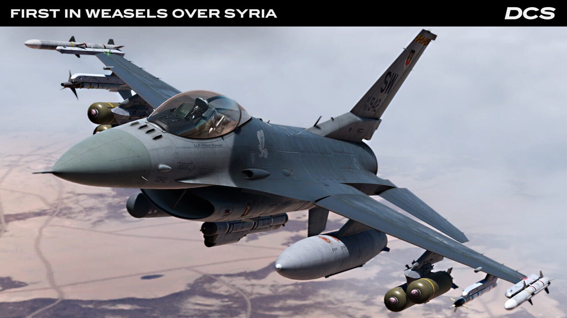 DCS World: F-16C First in Weasels Over Syria Campaign by Ground Pounder Sims screenshot 12