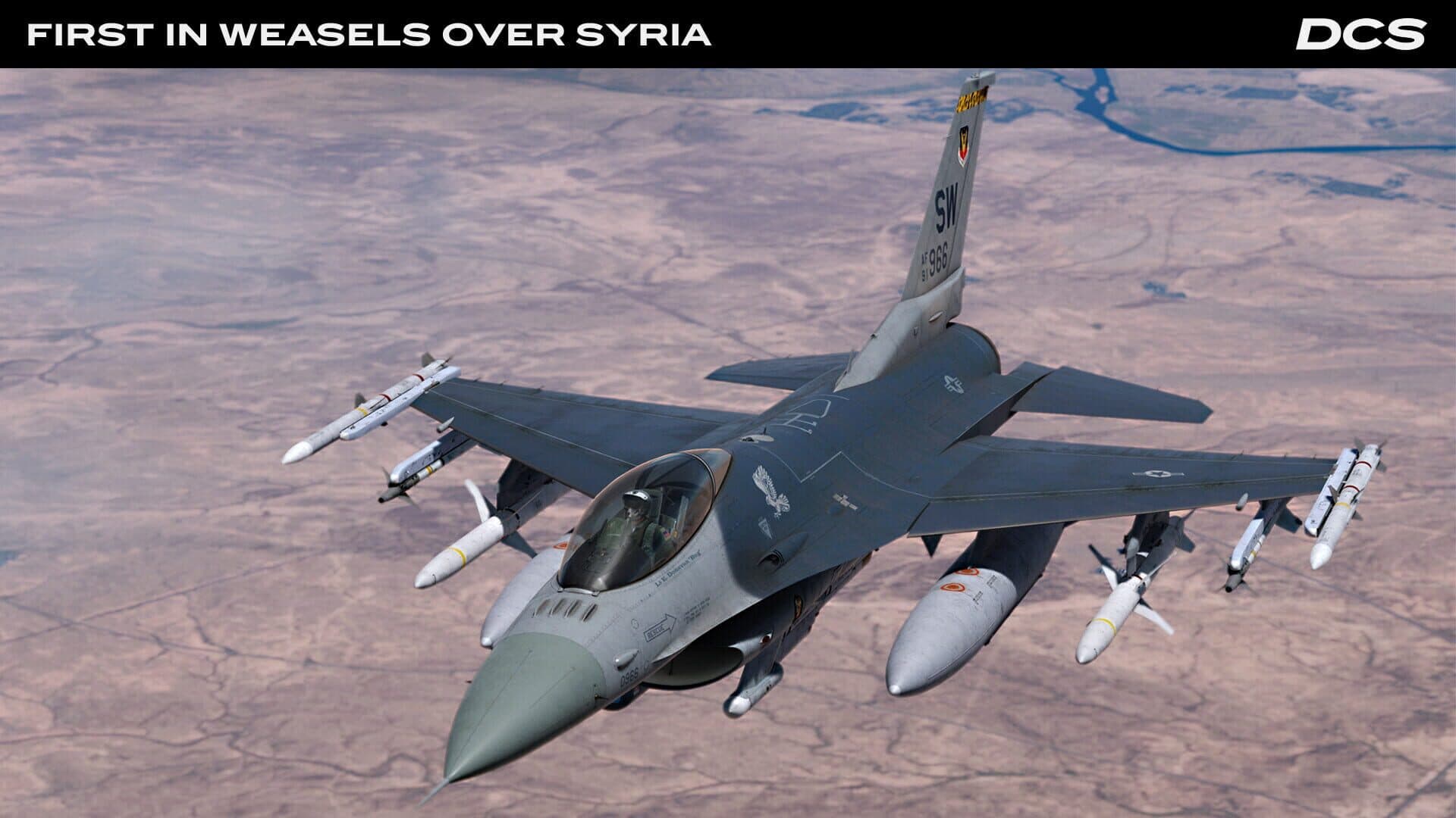 DCS World: F-16C First in Weasels Over Syria Campaign by Ground Pounder Sims screenshot 14