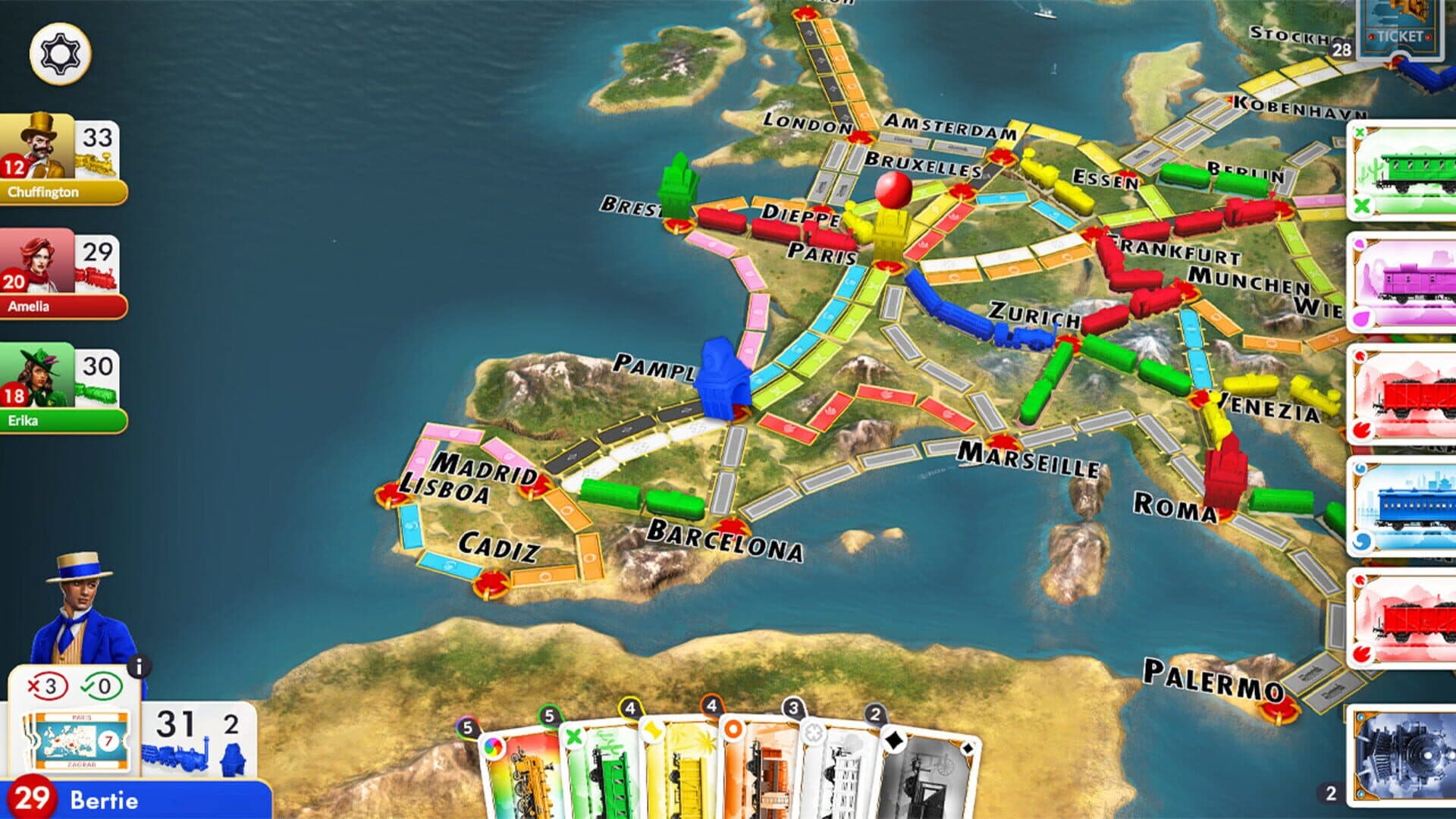 Ticket to Ride: Europe Expansion screenshot 5